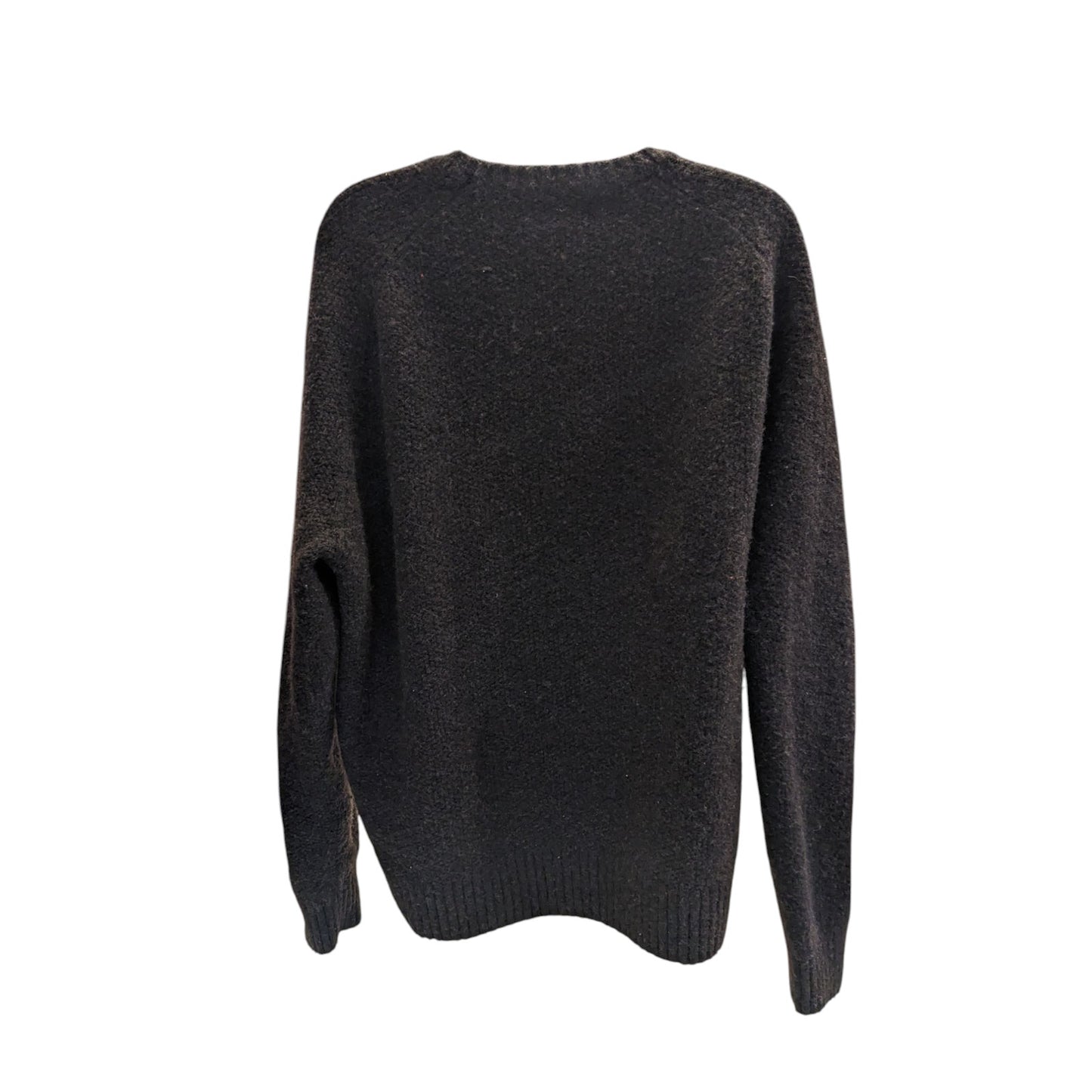 Polo Ralph Lauren Sweater Womens XXL Black Wool Blend Crewneck Pullover Logo