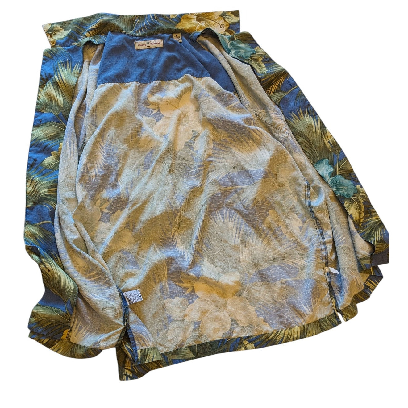 Tommy Bahama Silk Hawaiian Shirt Men XL Tropical Button Short Sleeve Luau Beach