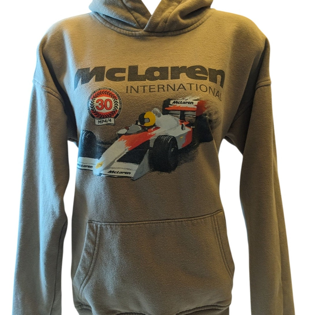 McLaren International Hoodie Mens Small Womens Medium Racing Car F1 Sweatshirt