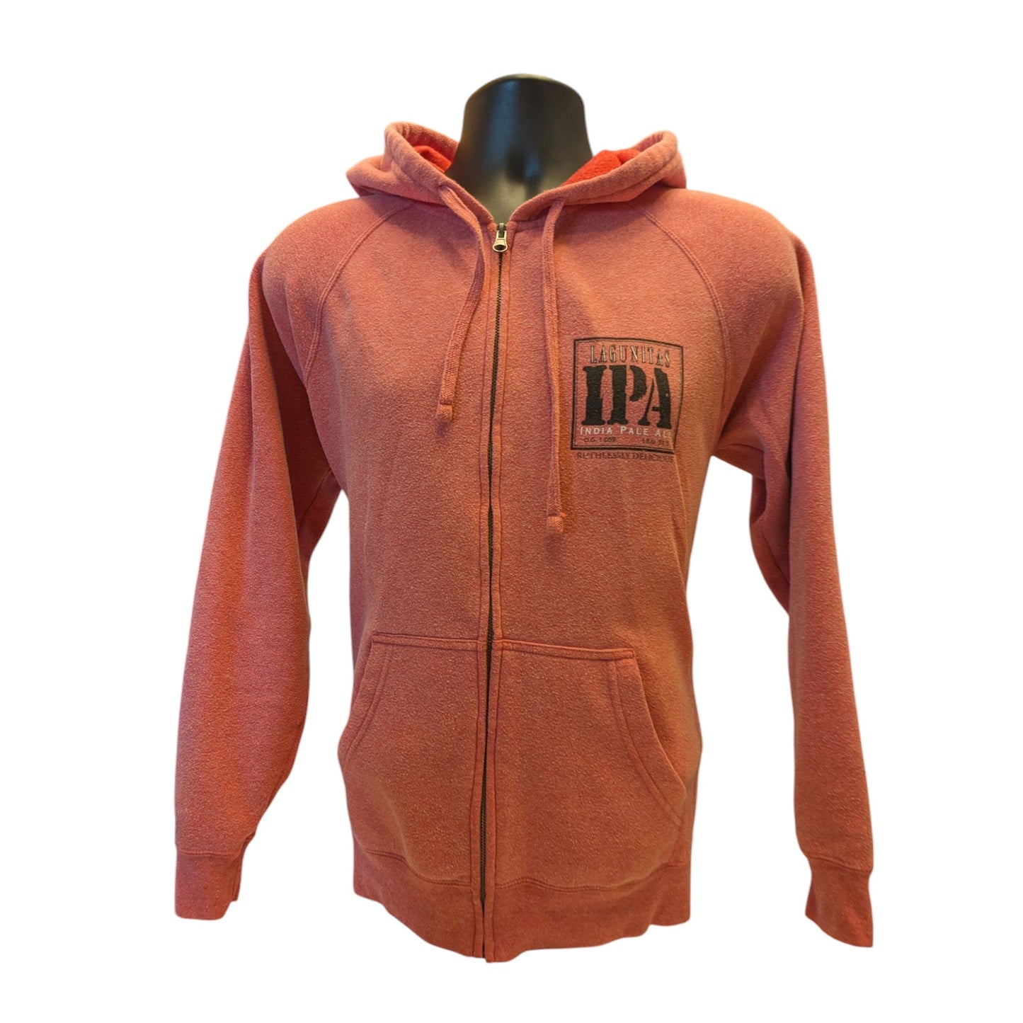 Lagunitas IPA Hoodie Independent Trading Co Mens Small Full Zip Beer Graphic