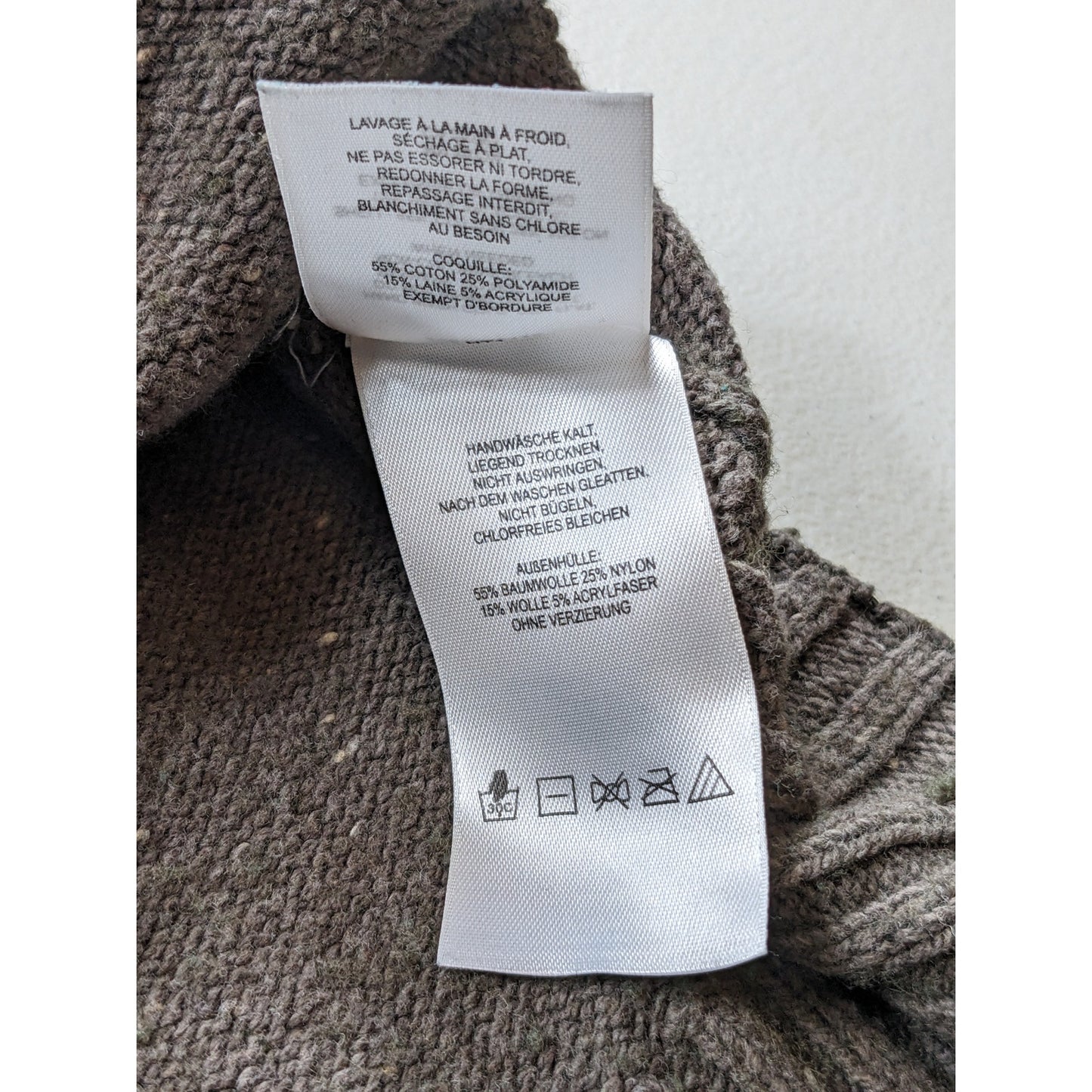 Columbia Sweater Mens Medium XCO Quarter Snap Gray Wool Blend Pullover Mock Neck