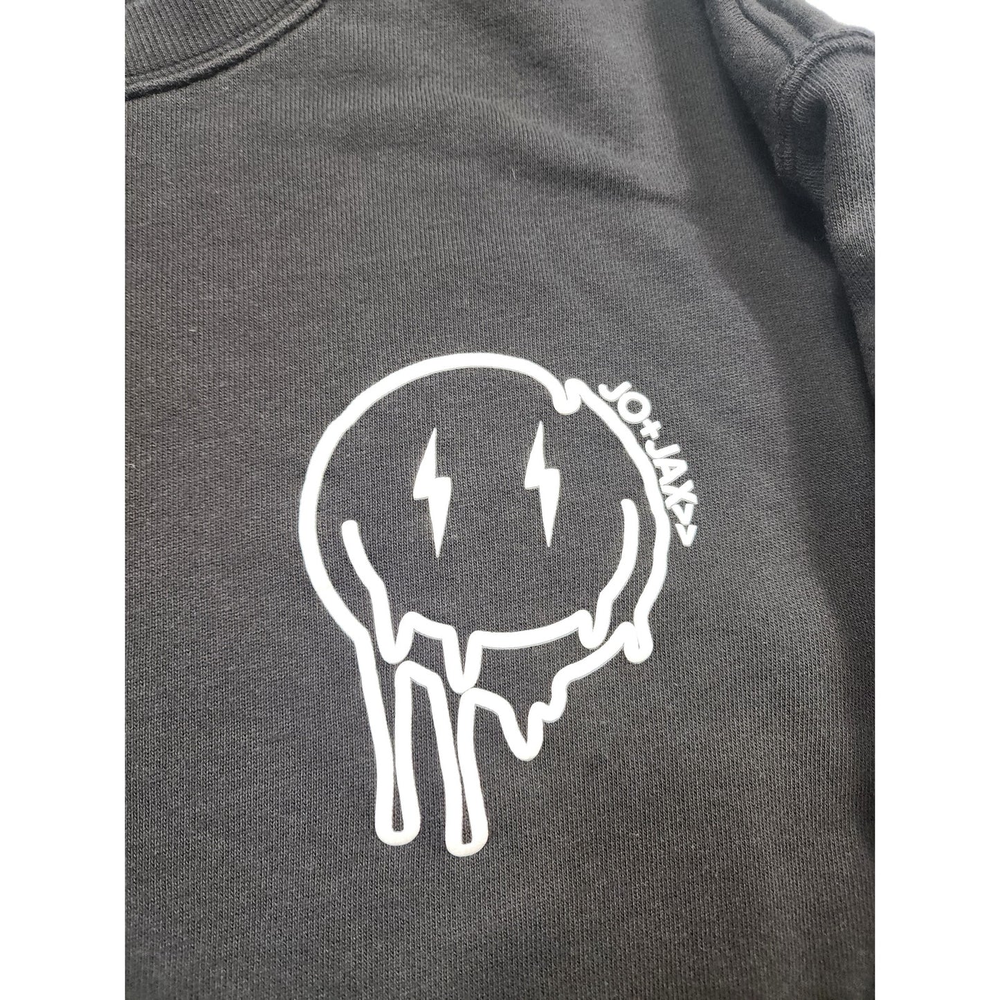 Jo+Jax Presley Choose Happy Sweatshirt XS Oversized XL Smiley Faces Street Dance