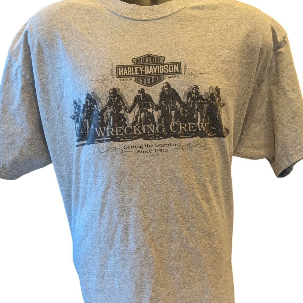 Harley Davidson T Shirt Mens XL Wrecking Crew MN Motorcycle Graphic Biker Tee