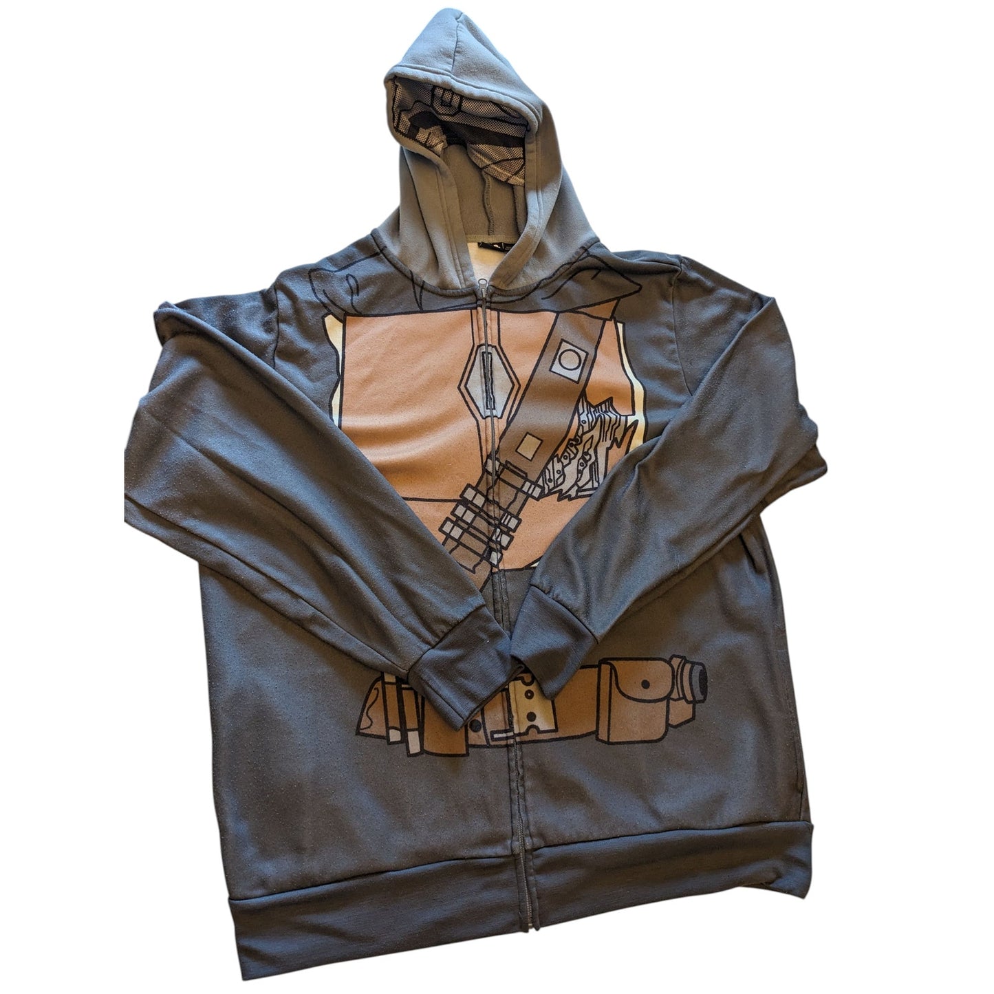 Star Wars Chewbacca Hoodie Men 2XL Zip Costume Style Graphic Cosplay Jacket Geek