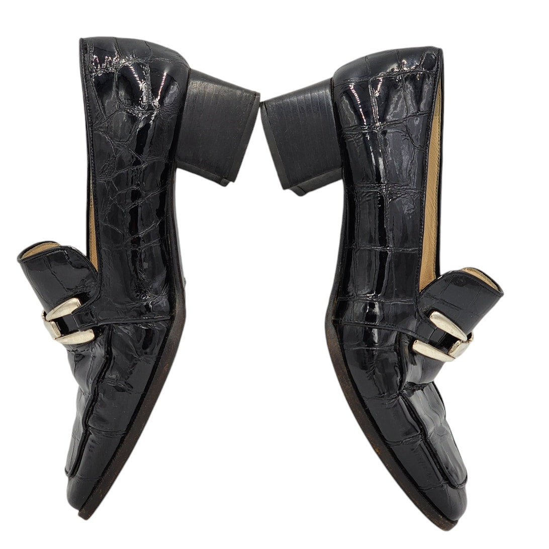 Peruzzi Shoes Women Size 6.5 37 Florence Italy Loafers Square Toe Sophistication