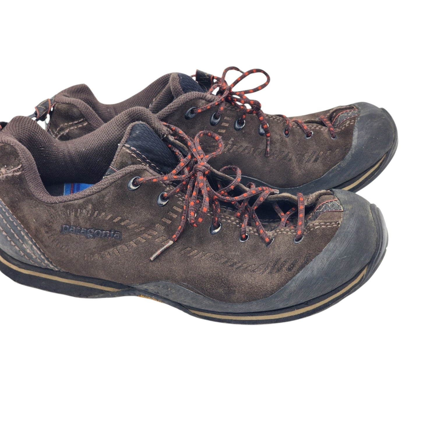 Patagonia Shoes Mens 11 Huckleberry Brown Suede Hiking Vibram Sole Outdoor Trail