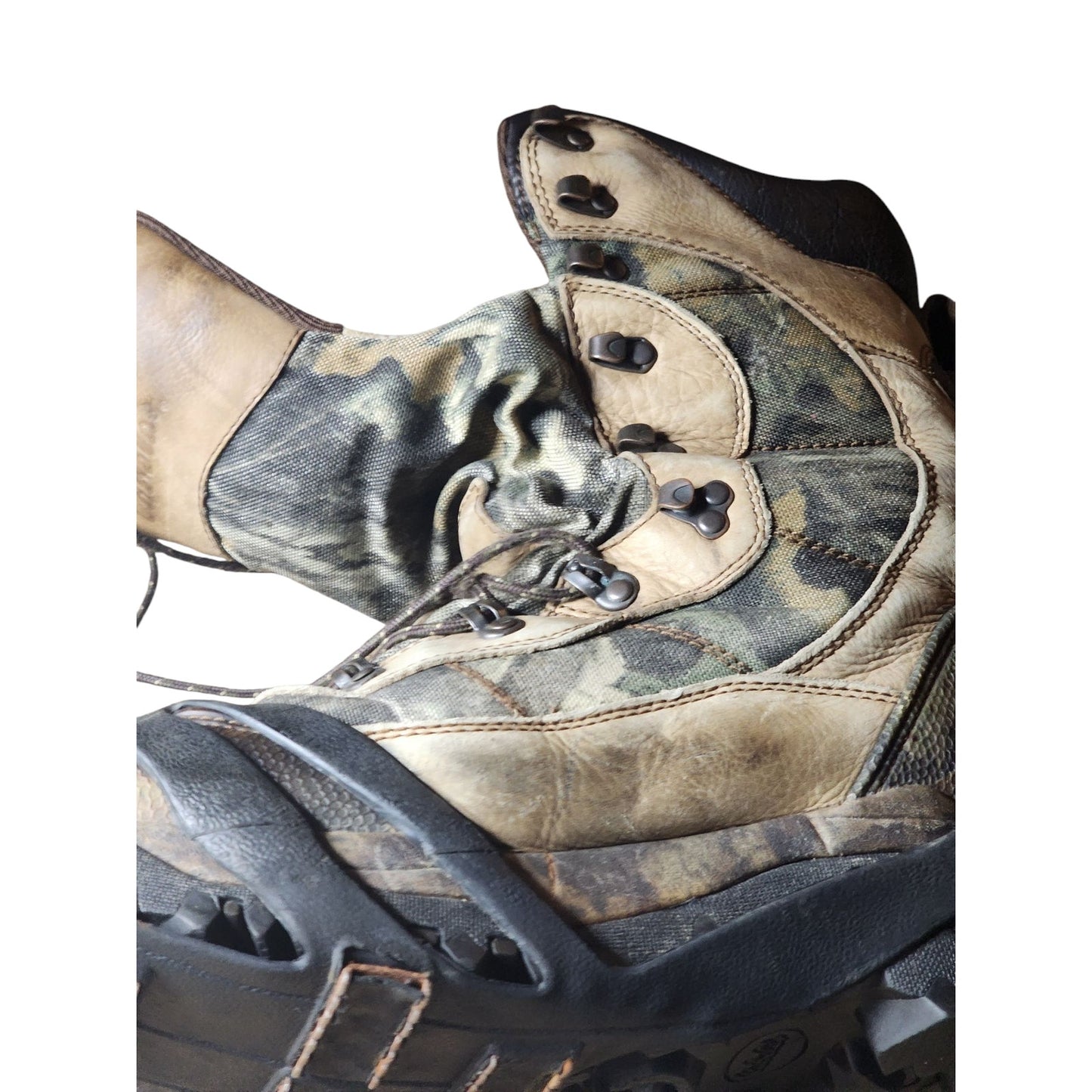 Cabelas Dry Plus Hunting Boots Mens 12D Waterproof Thinsulate Camo 83-0667