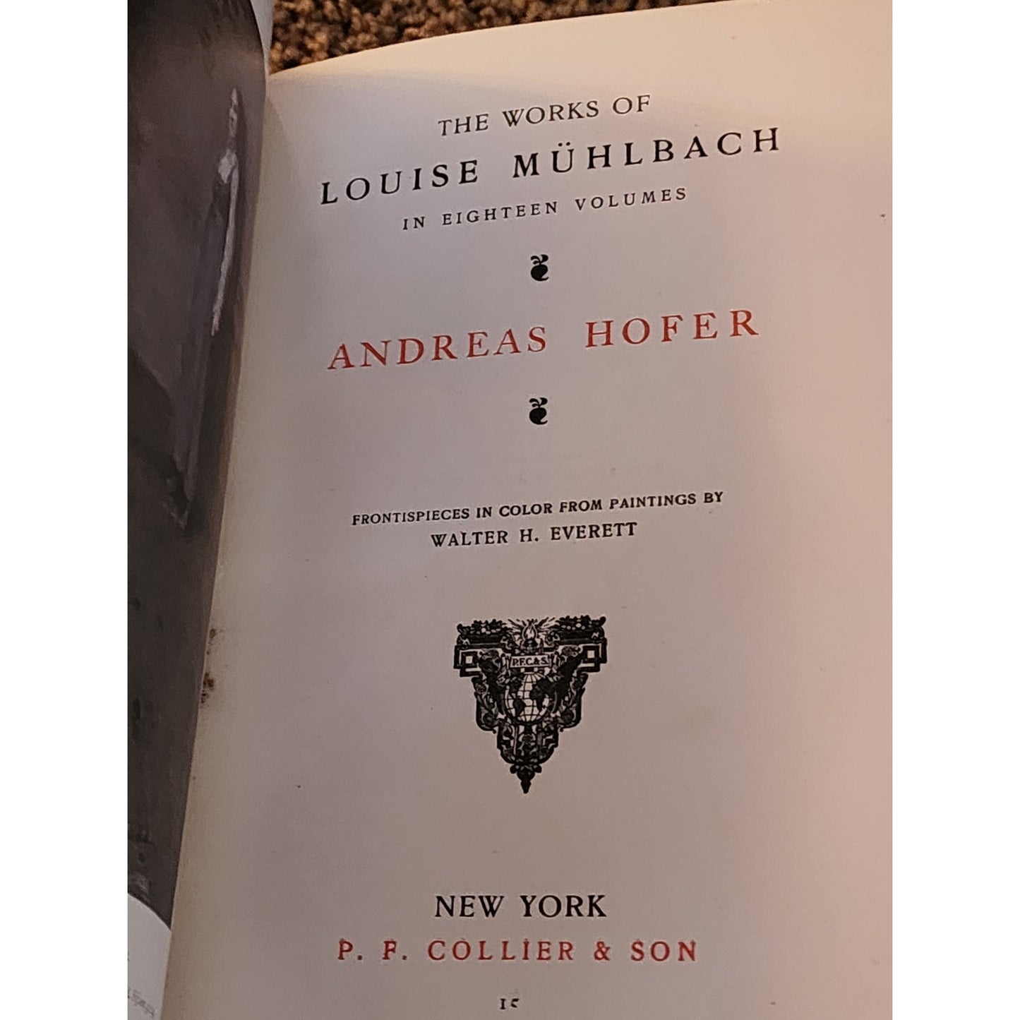 Works of Louise Muhlbach 4 Volume Mohammed Ali Merchant Andreas Goethe Vintage