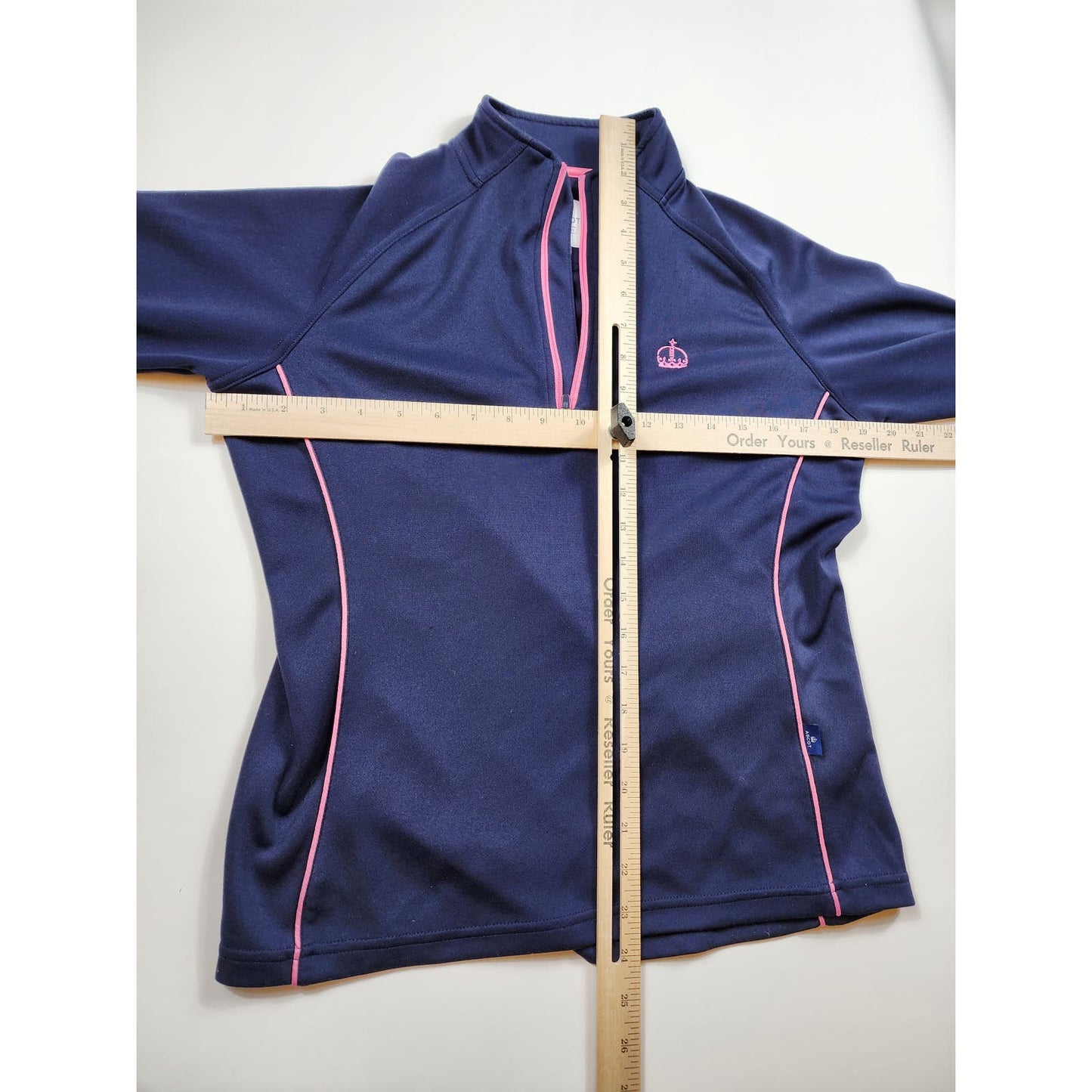 Ascot Athletic Womens Size 10 Half Zip Performance Pullover Long Sleeve Sporty