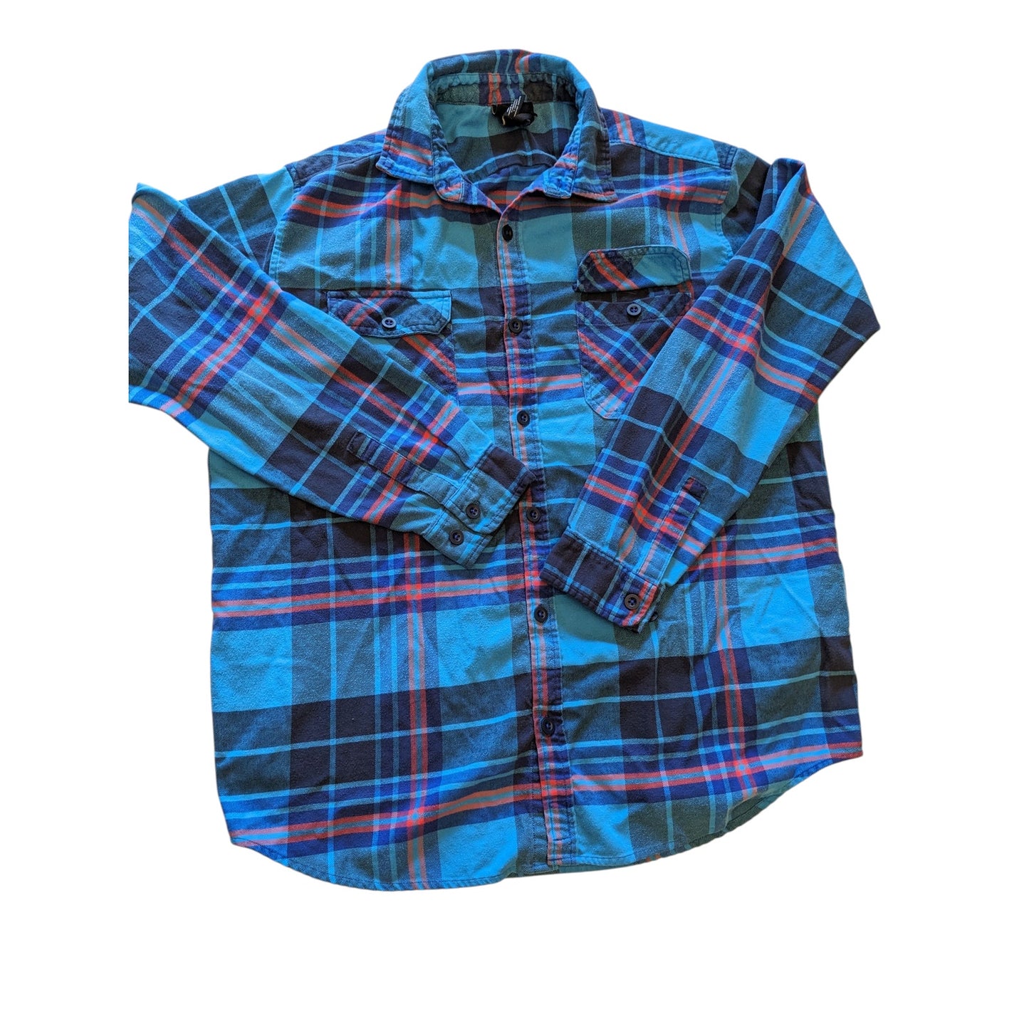 Burton Flannel Shirt Mens Large Plaid Button Up Long Sleeve Snowboarding Style