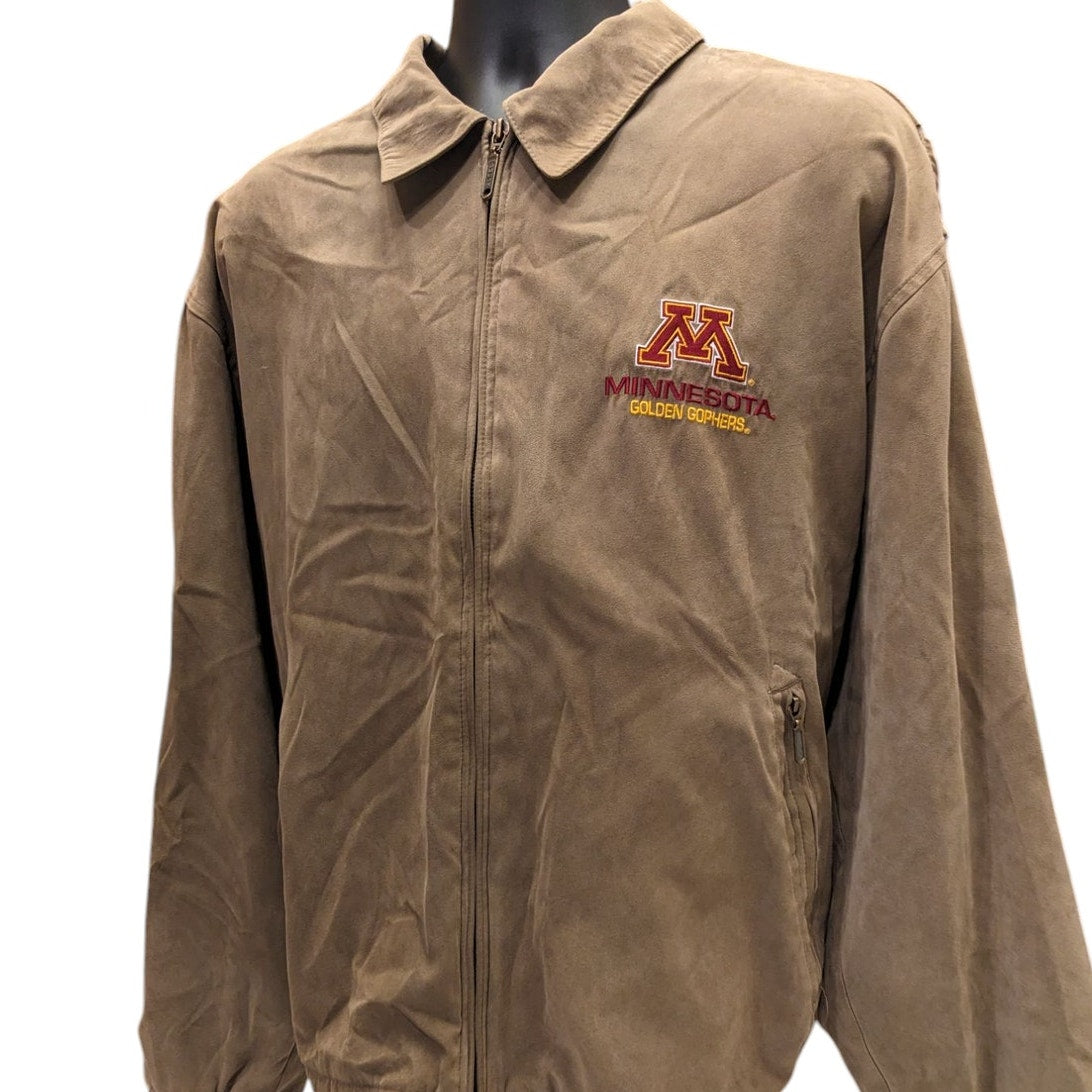 Vintage Minnesota Golden Gophers Men 2XL Jacket Active Zip Bomber Collegiate