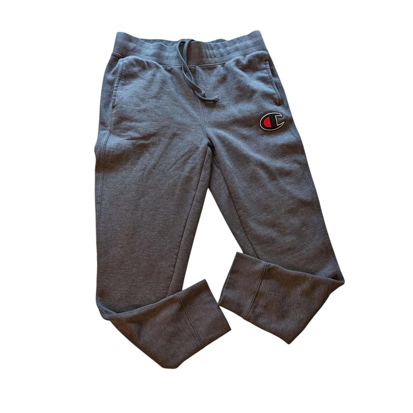 Champion Sweatpants Men Large Jogger Fleece Lined Athletic Logo Waist Drawstring