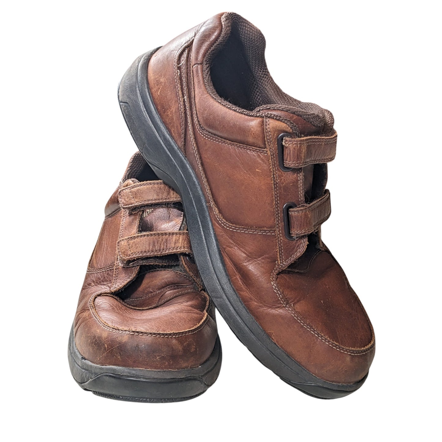 Dunham Shoes Mens 14 Winslow Leather Slip On Casual Loafers Comfort Strap 8009SB