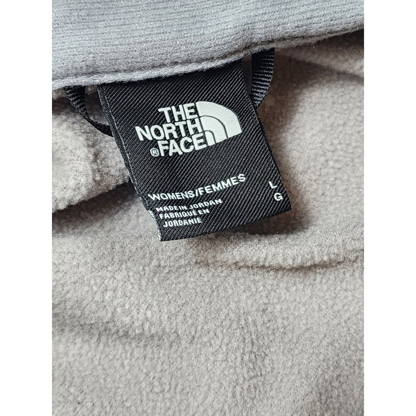 North Face Fleece Womens Large Athletic Zip Long Sleeve Performance Pullover Top