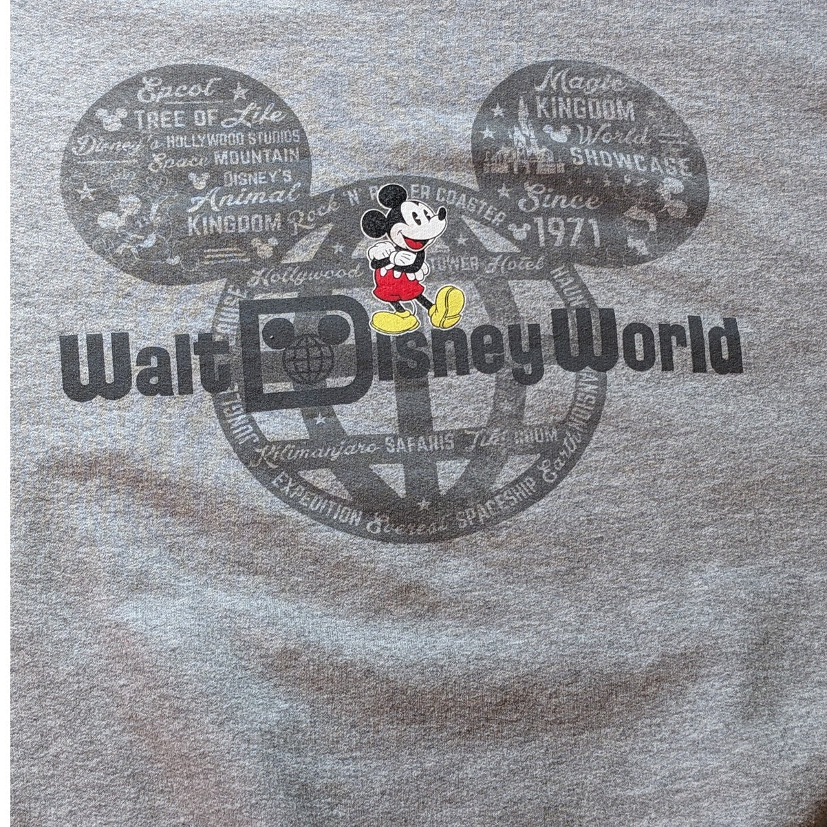 Disney Parks Mickey Mouse Sweatshirt Womens Large Hanes Walt Disney World