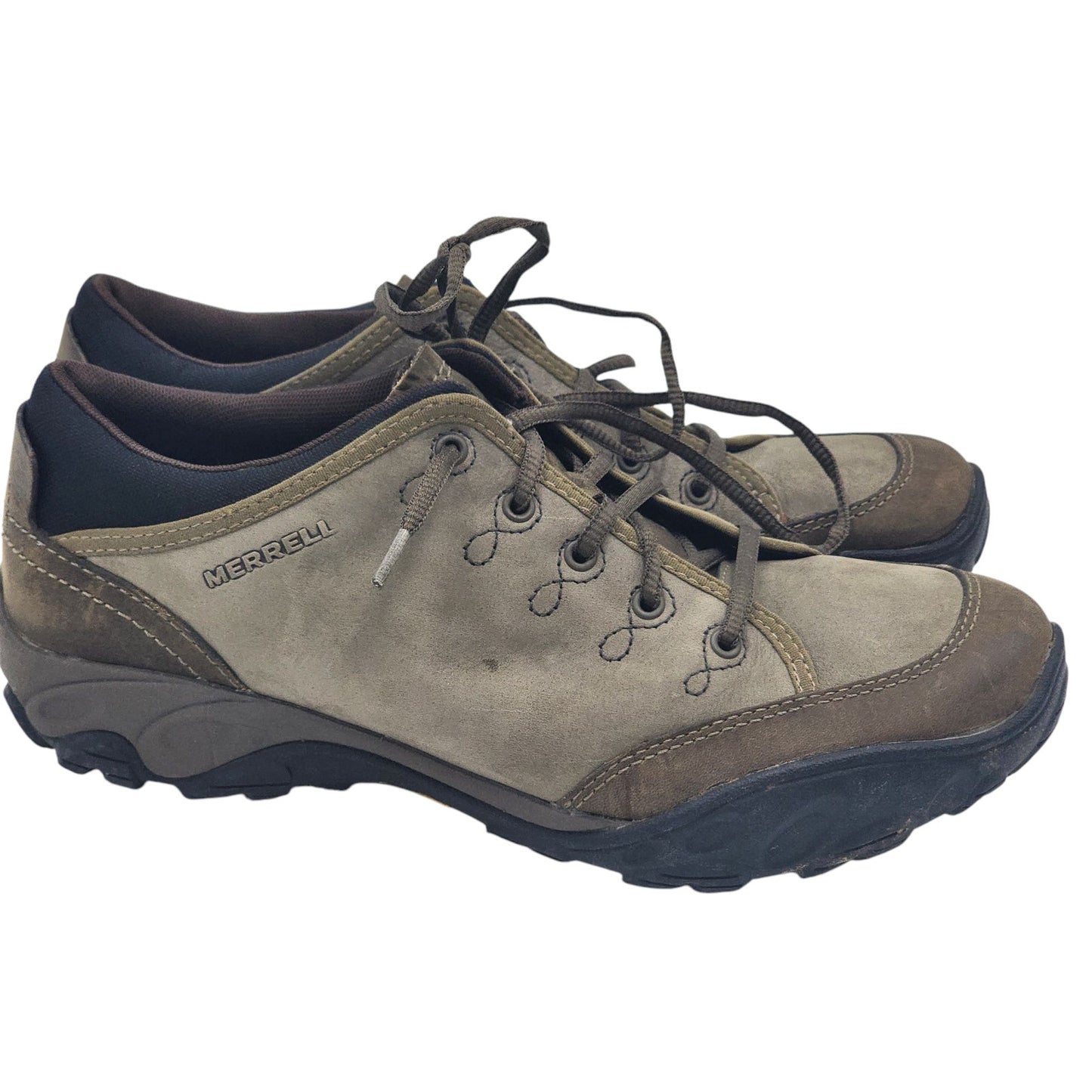 Merrell Hiking Shoes Womens 10 OrthoLite QForm Quartz Brindle Comfort Walking