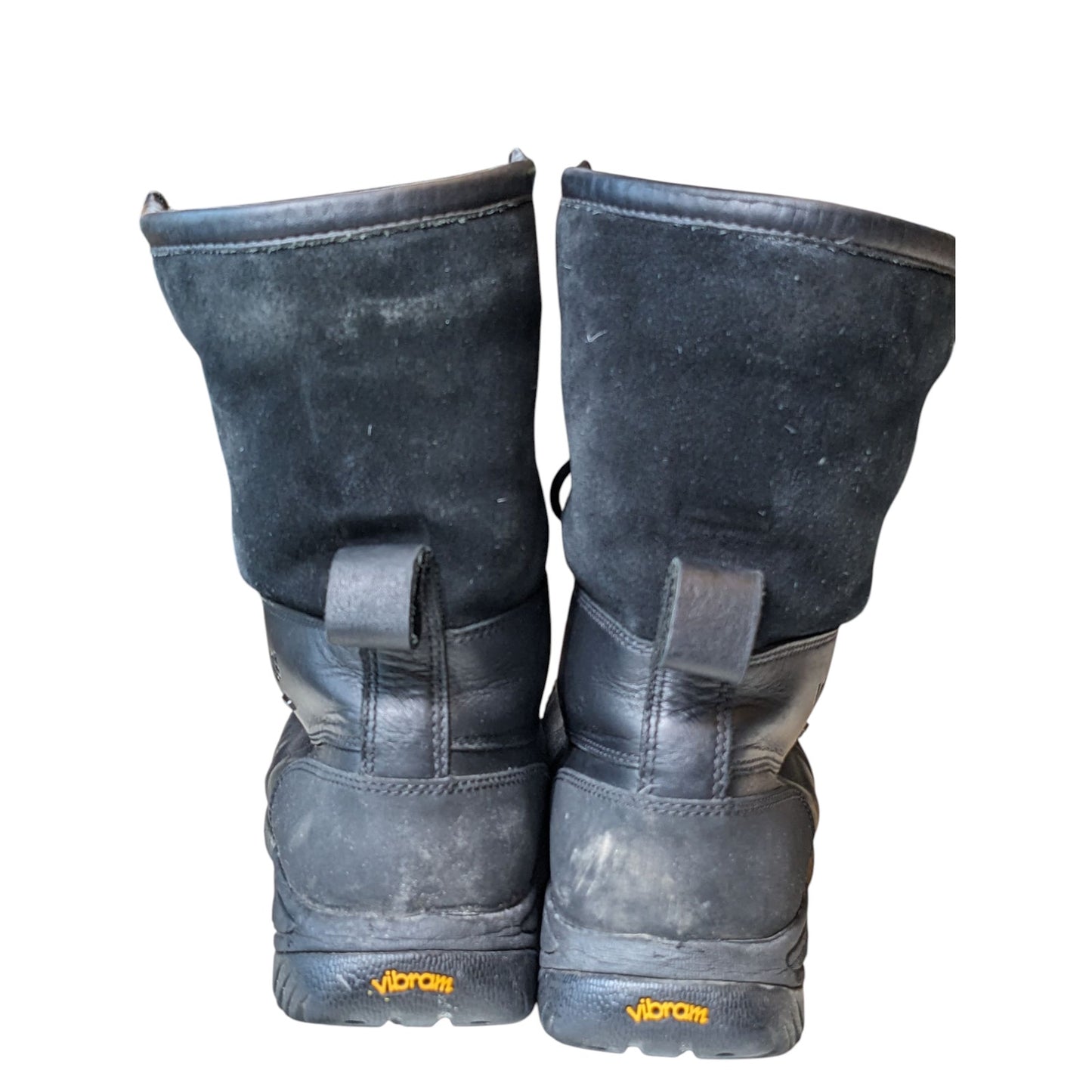 UGG Boots Mens 10 Snow Butte Winter Snow Duck 5521 Leather Fleece Lined Vibram