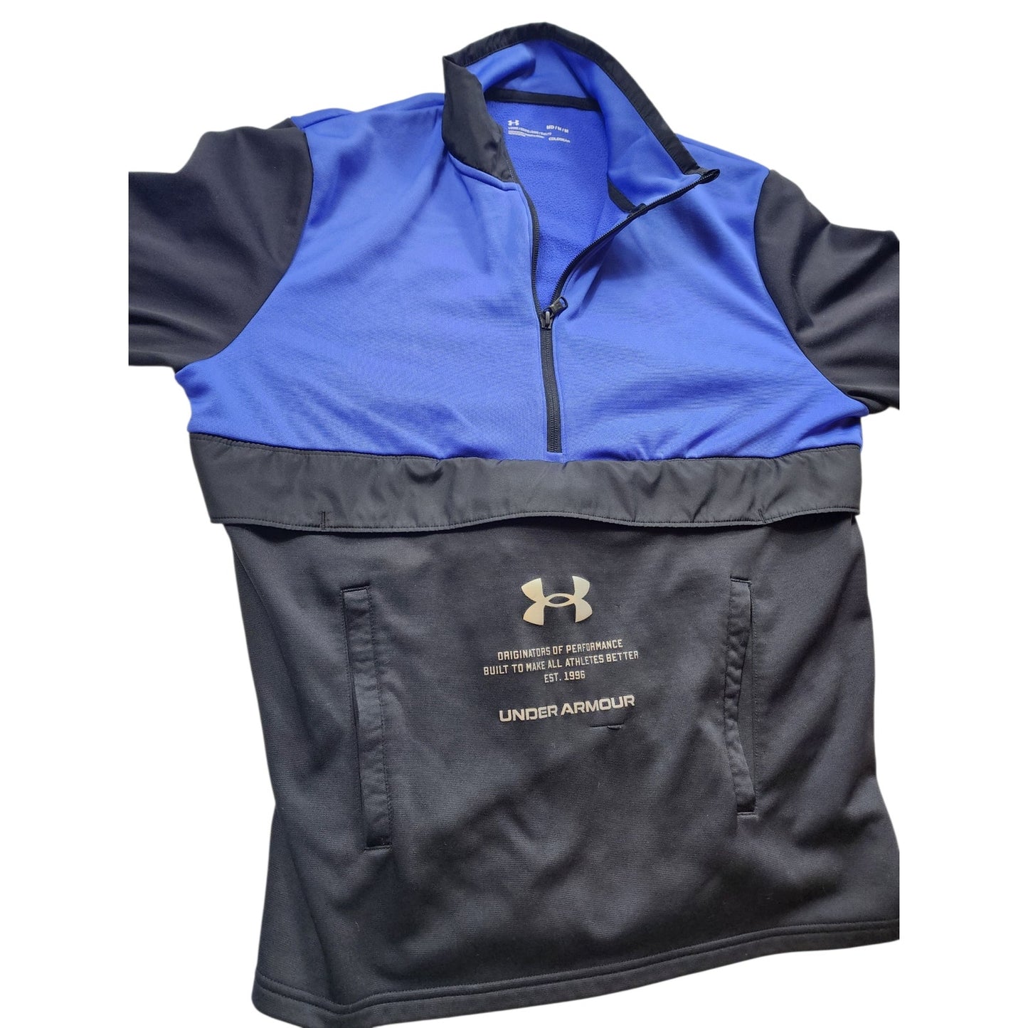 Under Armour ColdGear Mens Medium Pullover Athletic Sweatshirt Kangaroo Pocket
