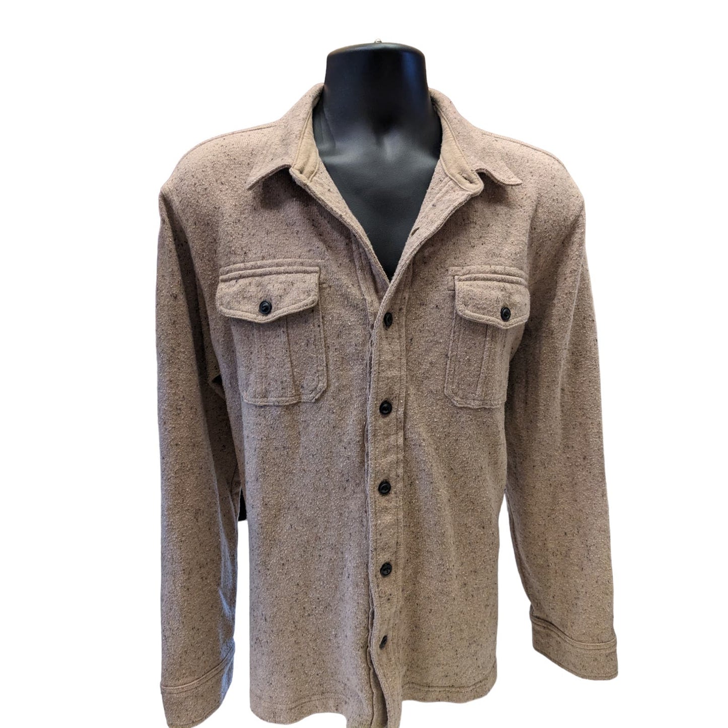 Lands End Shirt Jacket Mens XL 46-48 Shacket Long Sleeve Lumberjack Americana