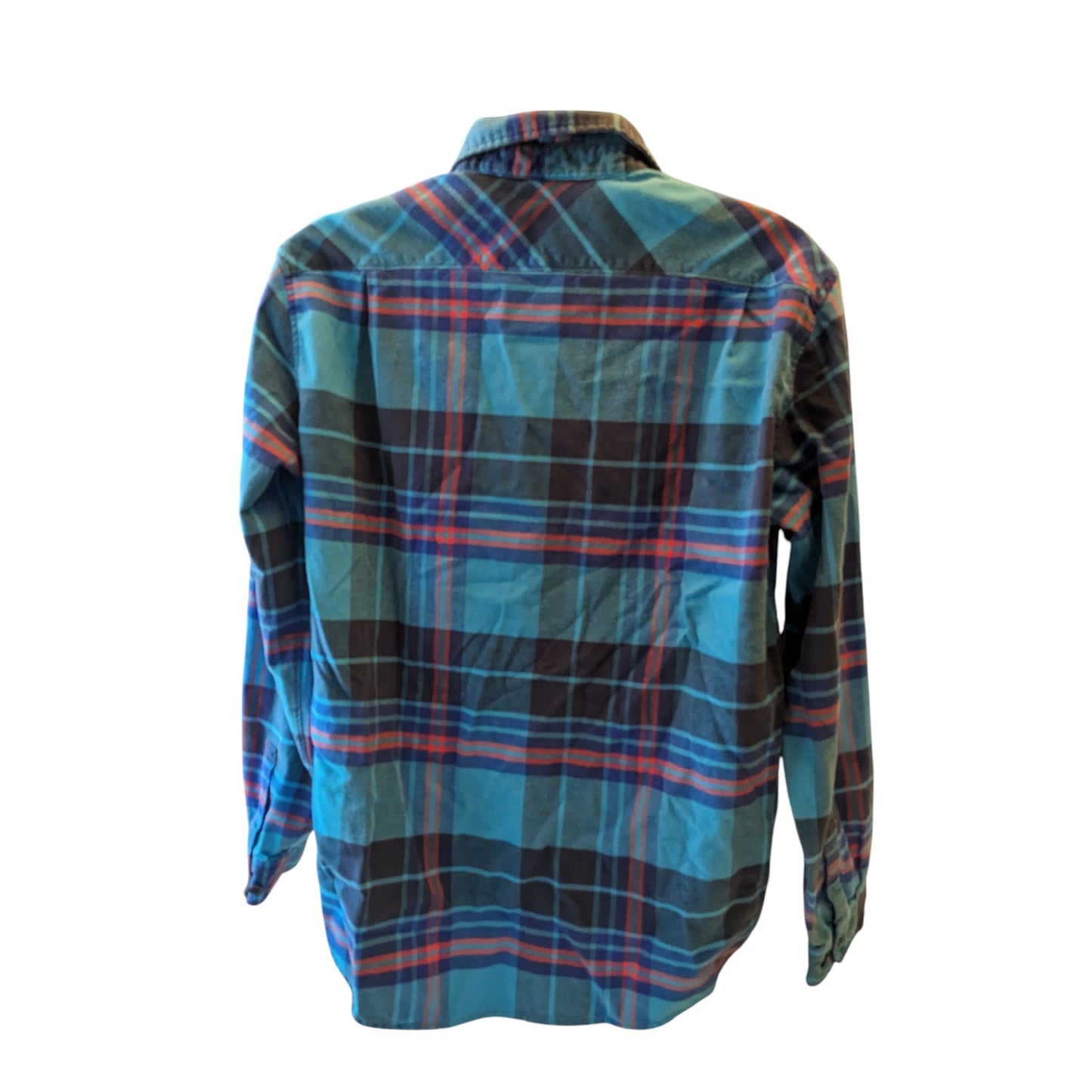 Burton Flannel Shirt Mens Large Plaid Button Up Long Sleeve Snowboarding Style