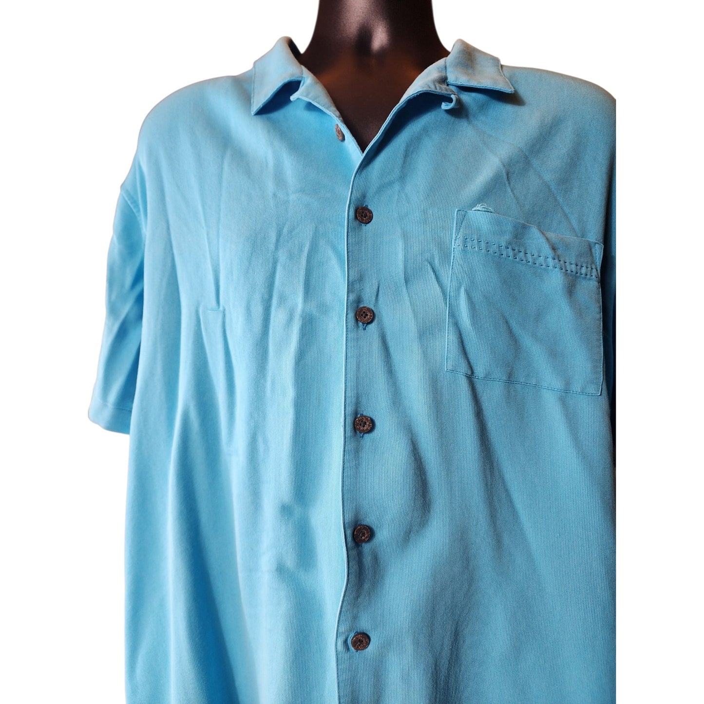 Island Passport Shirt Men 3XL Short Sleeve Button Rayon Light Summer Resort
