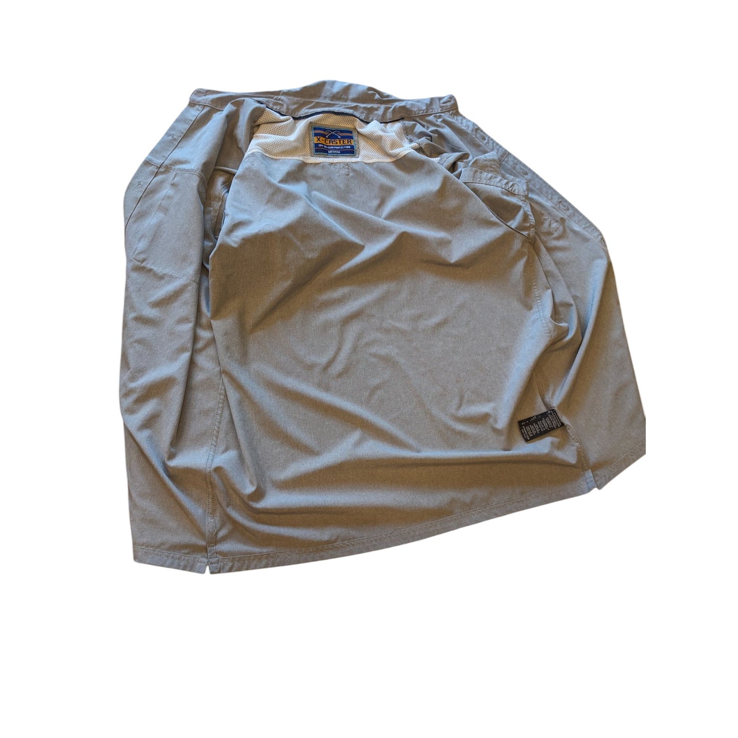 Tallwoods X-Caster Shirt Men Medium Fishing Sun Protection UPF 30+ Hiking Button