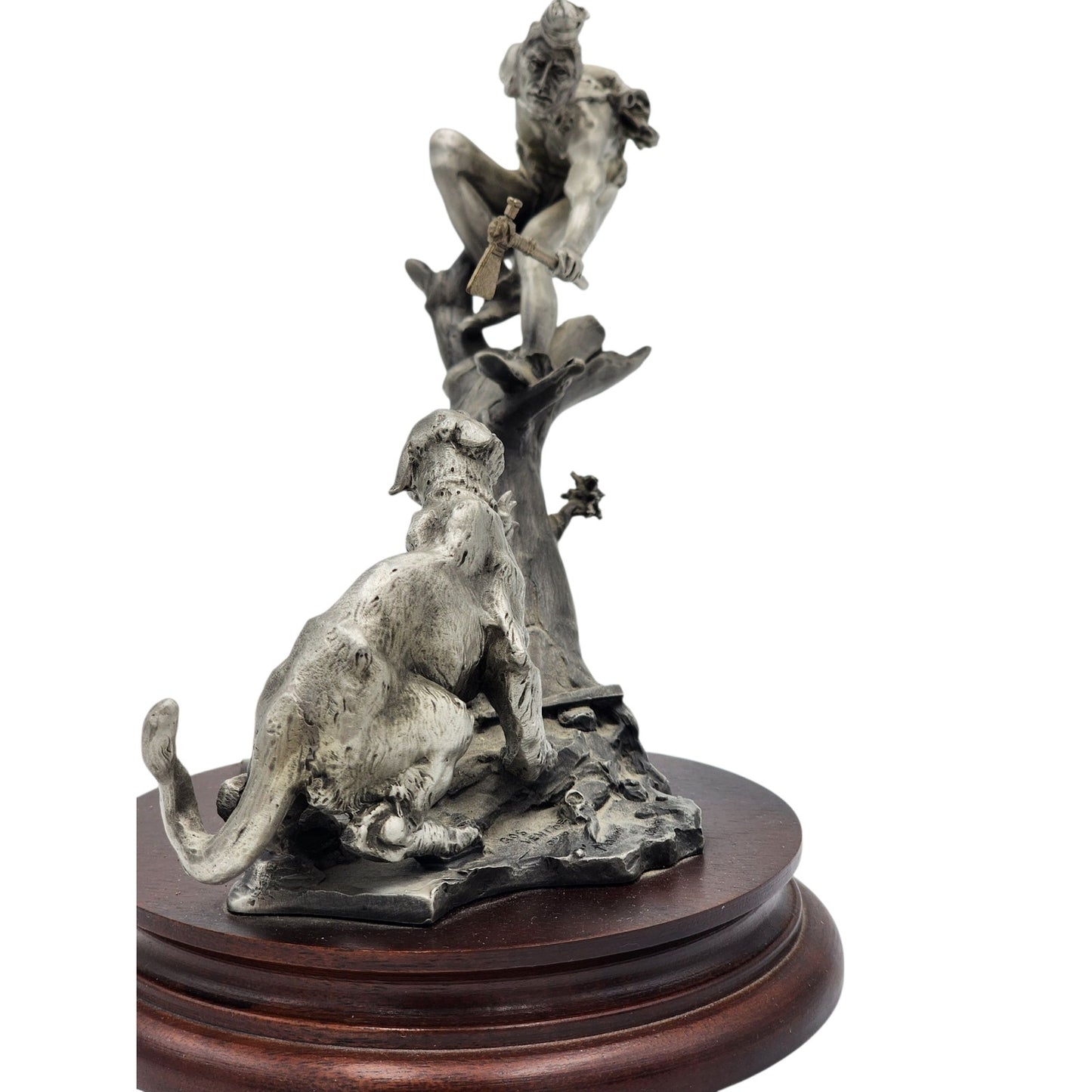 Chilmark Gros Ventre Moment of Truth Michael Boyett 82 Pewter Sculpture Western