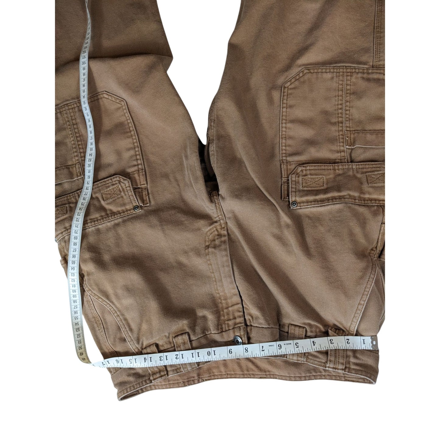 Duluth Trading Pants Mens 36x30 Cargo Heavy Duty Canvas Rugged Workwear Utility