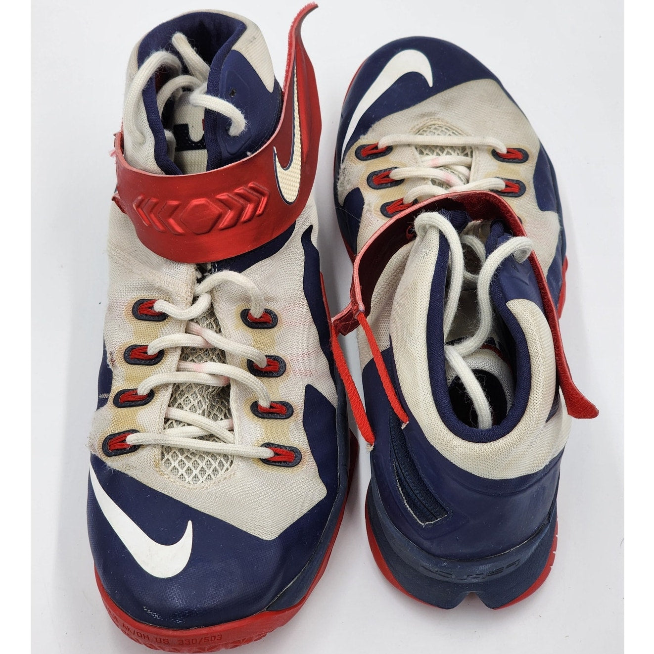 Nike LeBron Zoom Soldier 8 Shoes Mens 13 Basketball Sneakers High Top 653641-114