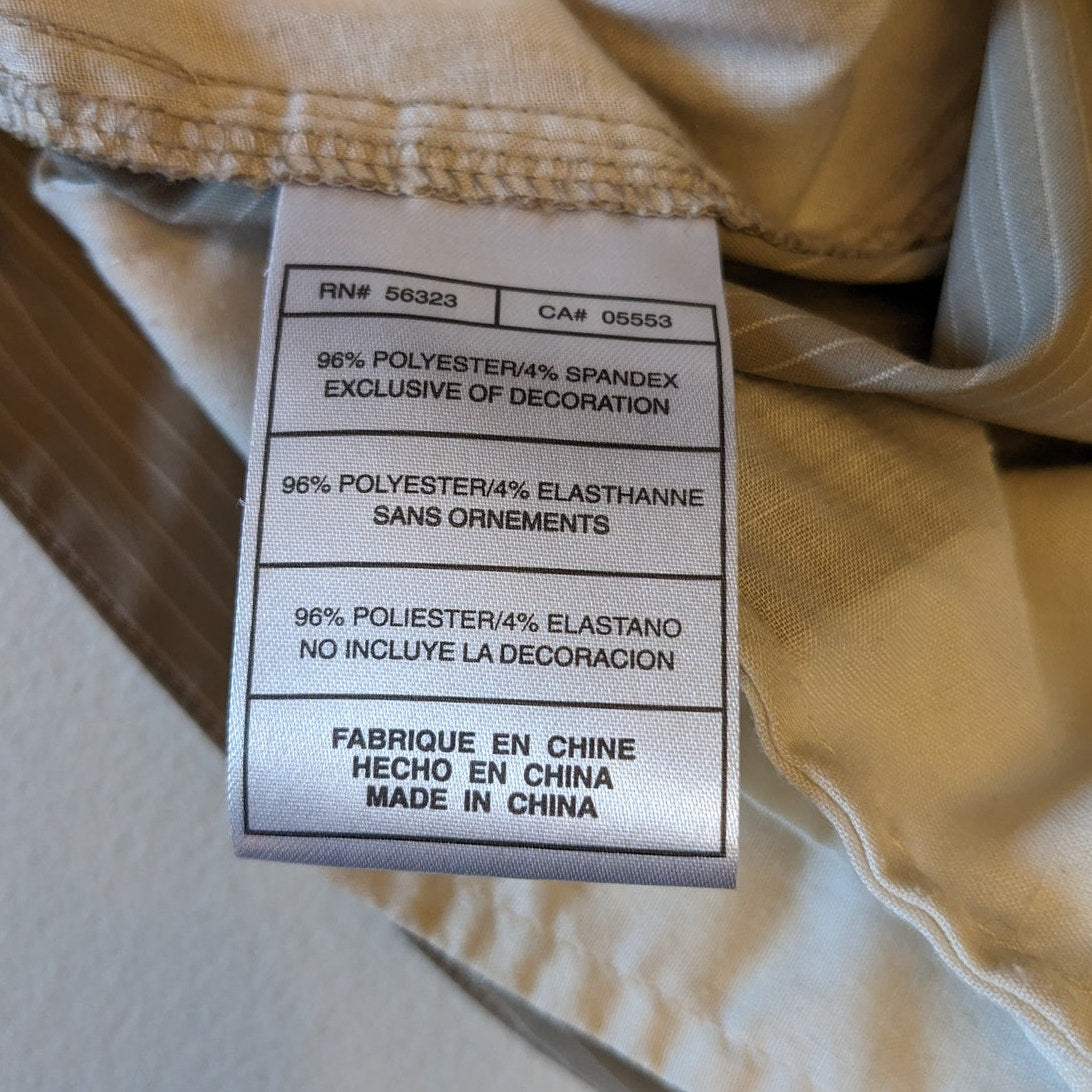 Nike Golf Shorts Mens 34 Fit Dry Beige Lightweight Stretch Polyester Spandex