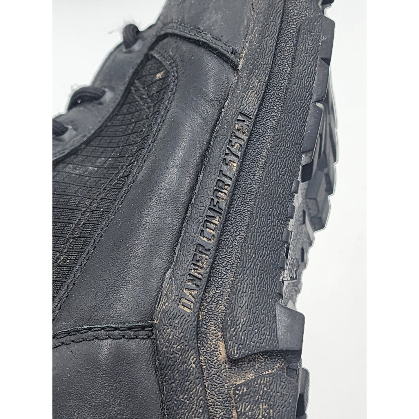 Danner Boots Lookout Side Zip 8" Mens 13 Black Tactical Combat Workwear 23824