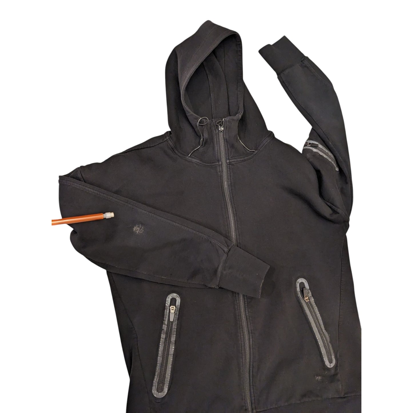 Superdry Hoodie Men Medium Women Large Zip Athletic Sweatshirt Tech Activewear
