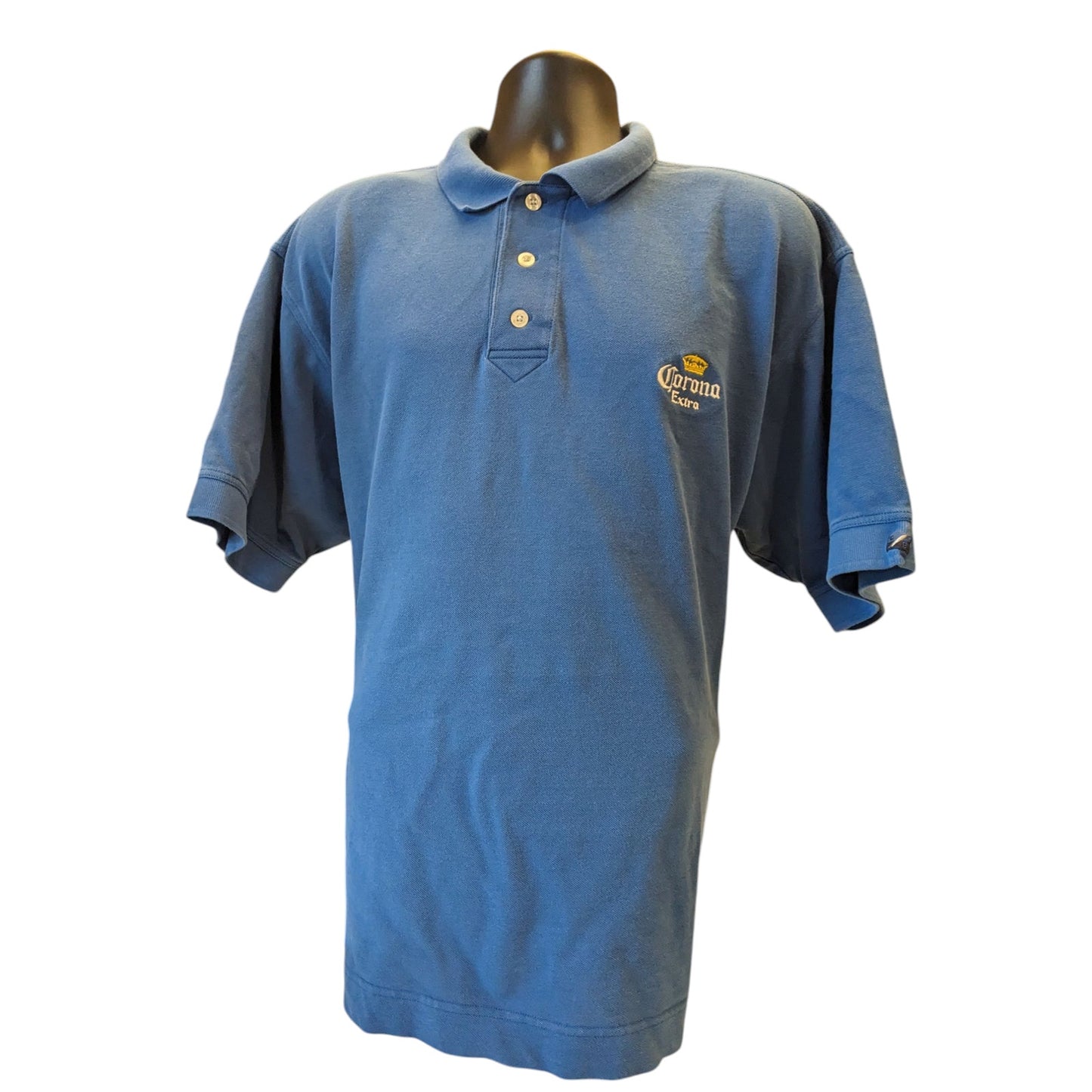 Cutter Buck Corona Extra Polo Shirt Mens XXXL 3XL Blue Cotton Short Sleeve Golf