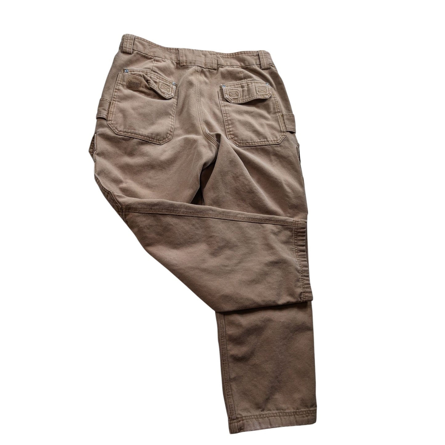 Duluth Trading Pants Mens 36x30 Cargo Heavy Duty Canvas Rugged Workwear Utility