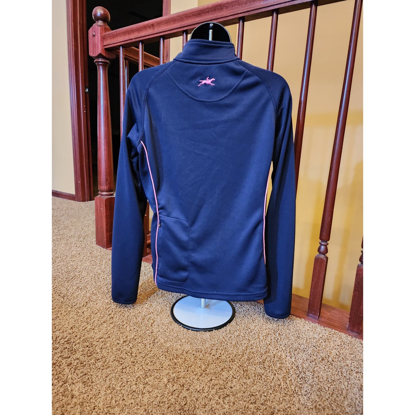 Ascot Athletic Womens Size 10 Half Zip Performance Pullover Long Sleeve Sporty