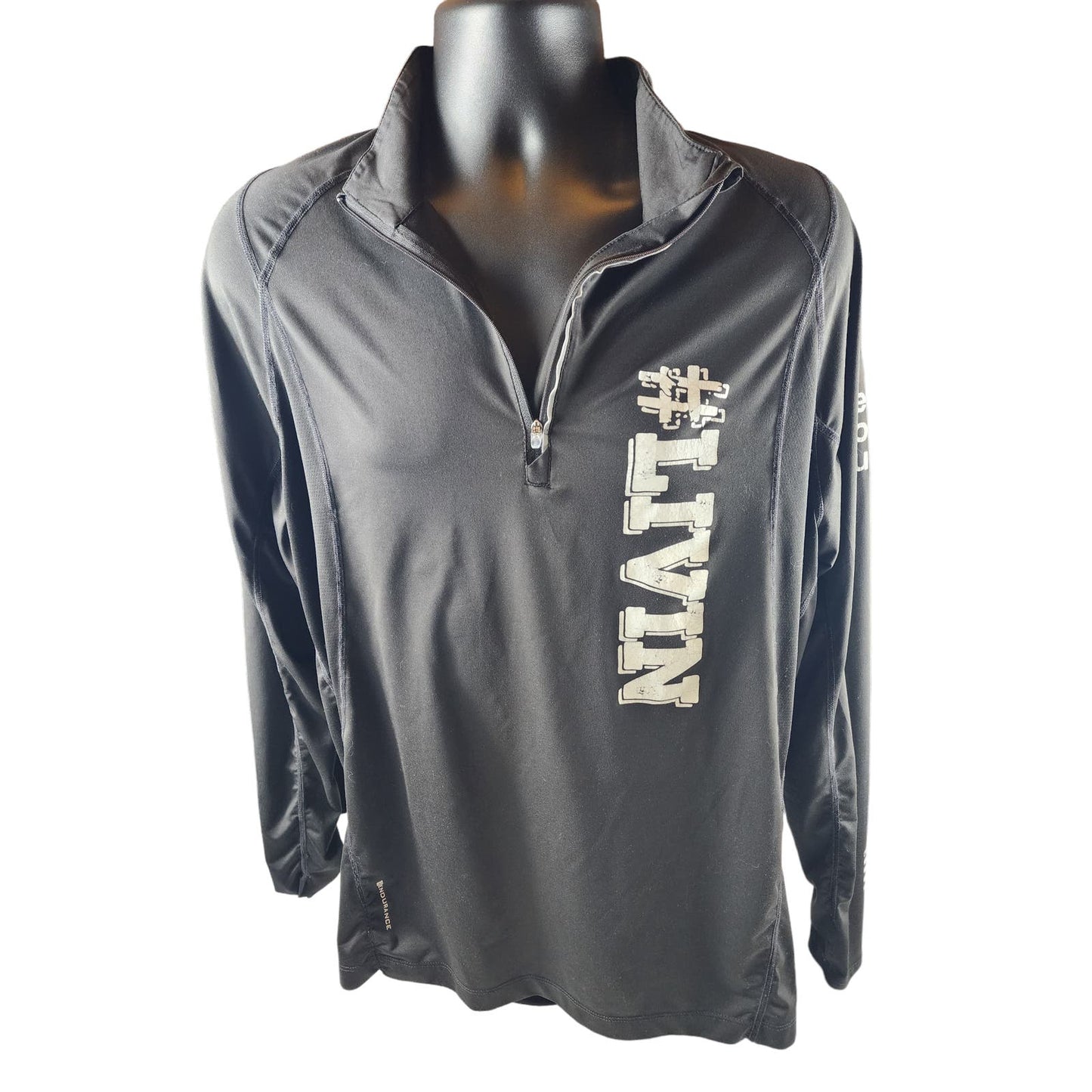 Ogio Endurance Pullover Mens Large LIVIN Help Hope Hugs Motivational Athletic