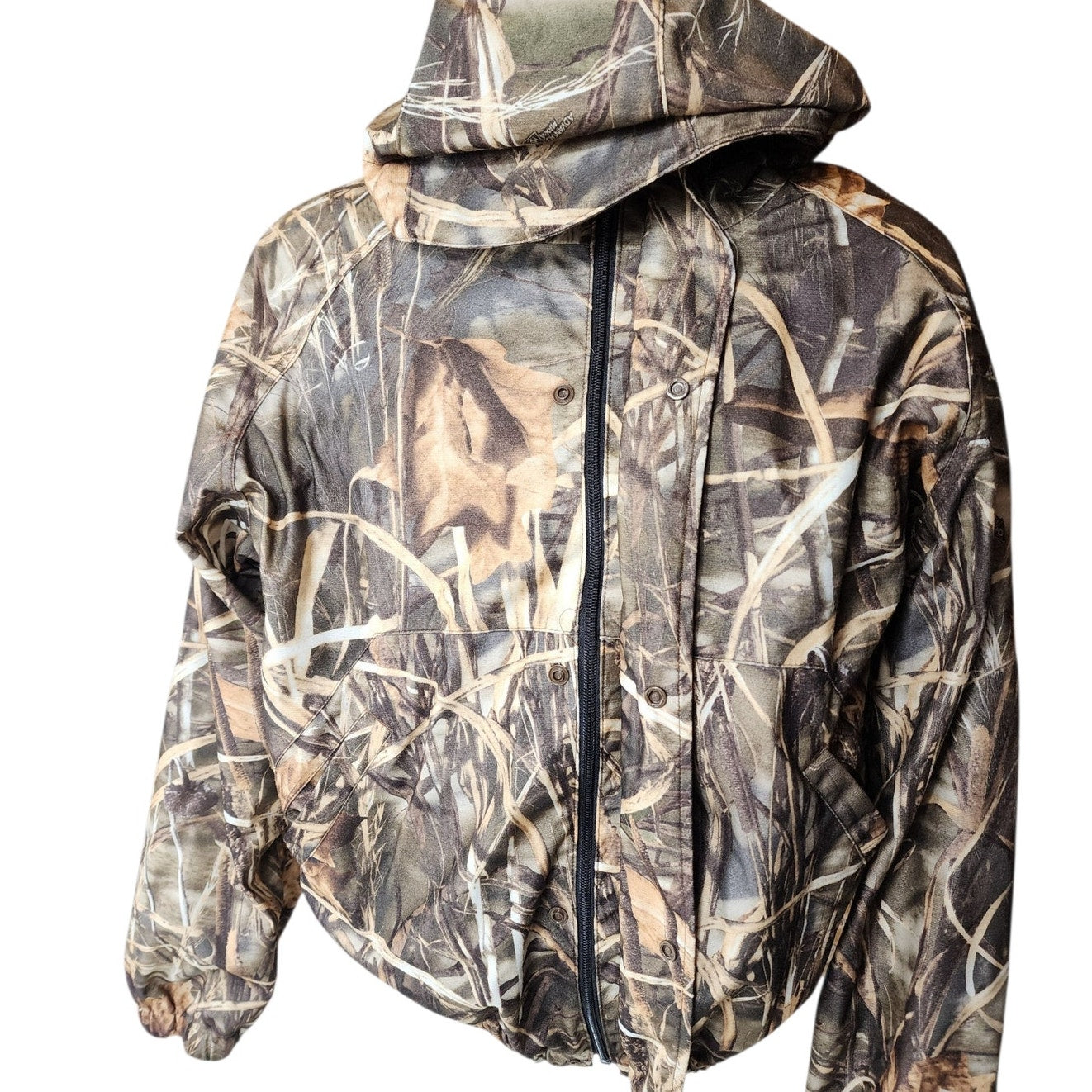 Mad Dog Gear Camo Hunting Jacket Mens Large Waterproof Hooded Outdoor Gorpcore