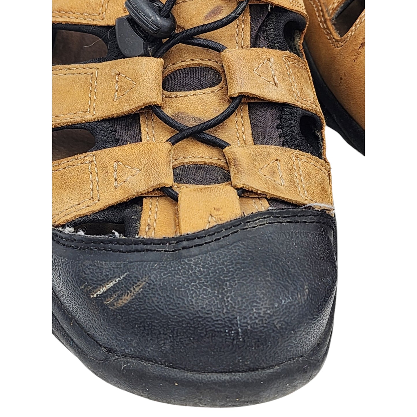 Reel Legends Sandals Fisherman Mens Size 9M Wolf Leather Outdoor Adjustable