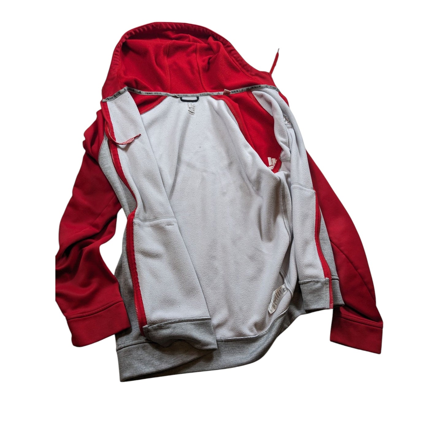 Adidas Team Issue Hoodie Mens Large South Dakota Coyotes Fleece Zip Climawarm