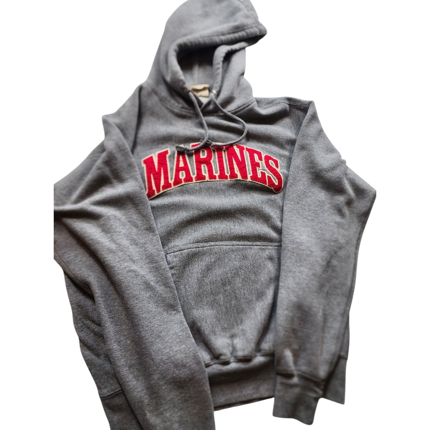 Pro Weave Marines Hoodie Mens Medium Vintage Sweatshirt USMC Kangaroo Pocket