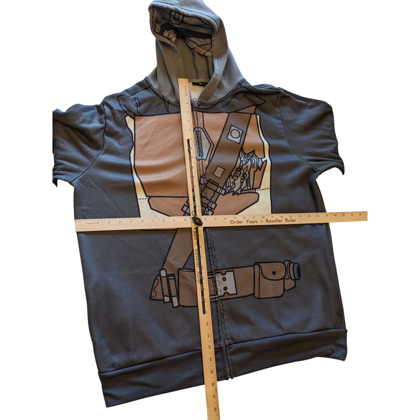 Star Wars Chewbacca Hoodie Men 2XL Zip Costume Style Graphic Cosplay Jacket Geek