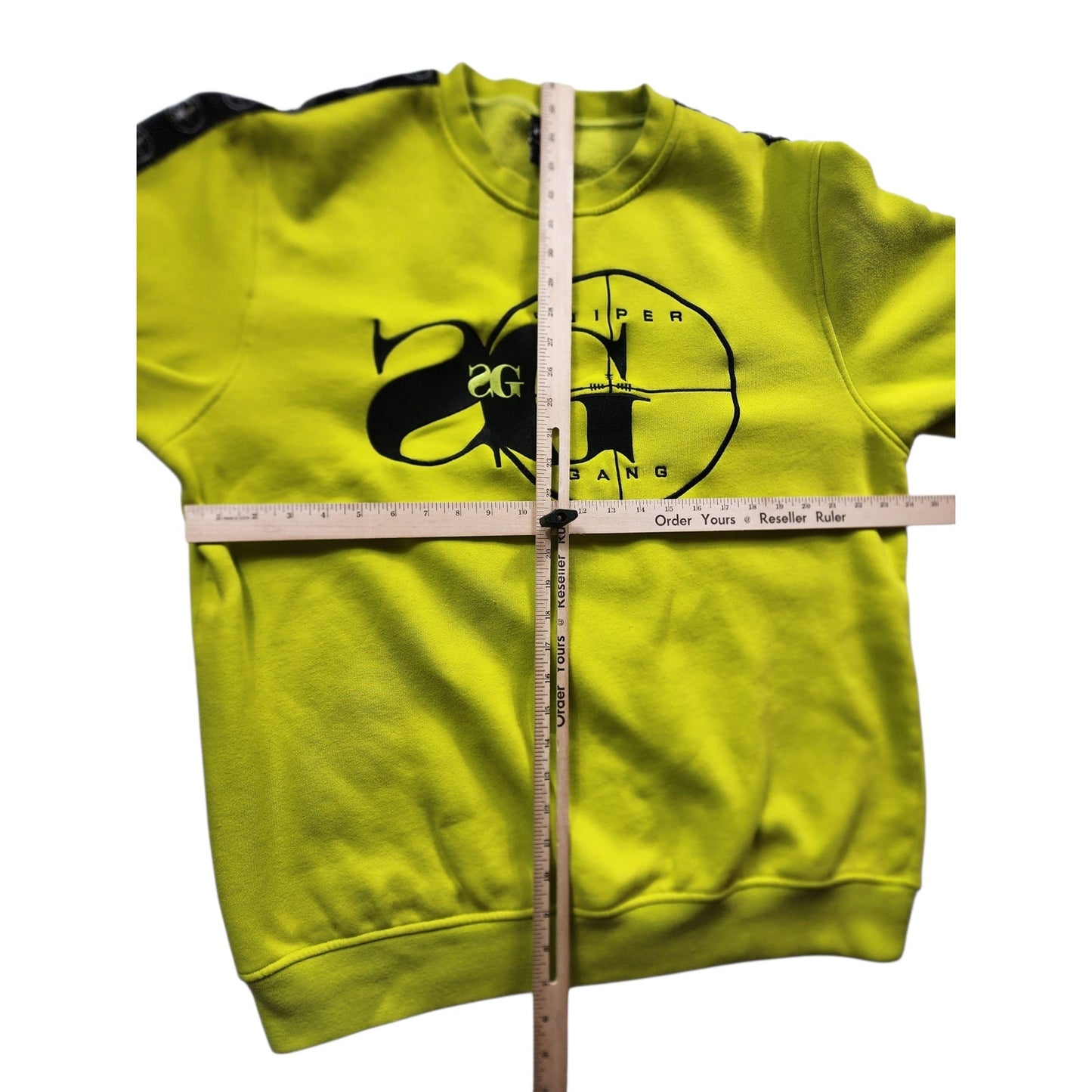 Sniper Gang Sweatshirt Men XL Women 2XL Safety Green Streetwear Pullover Hip Hop