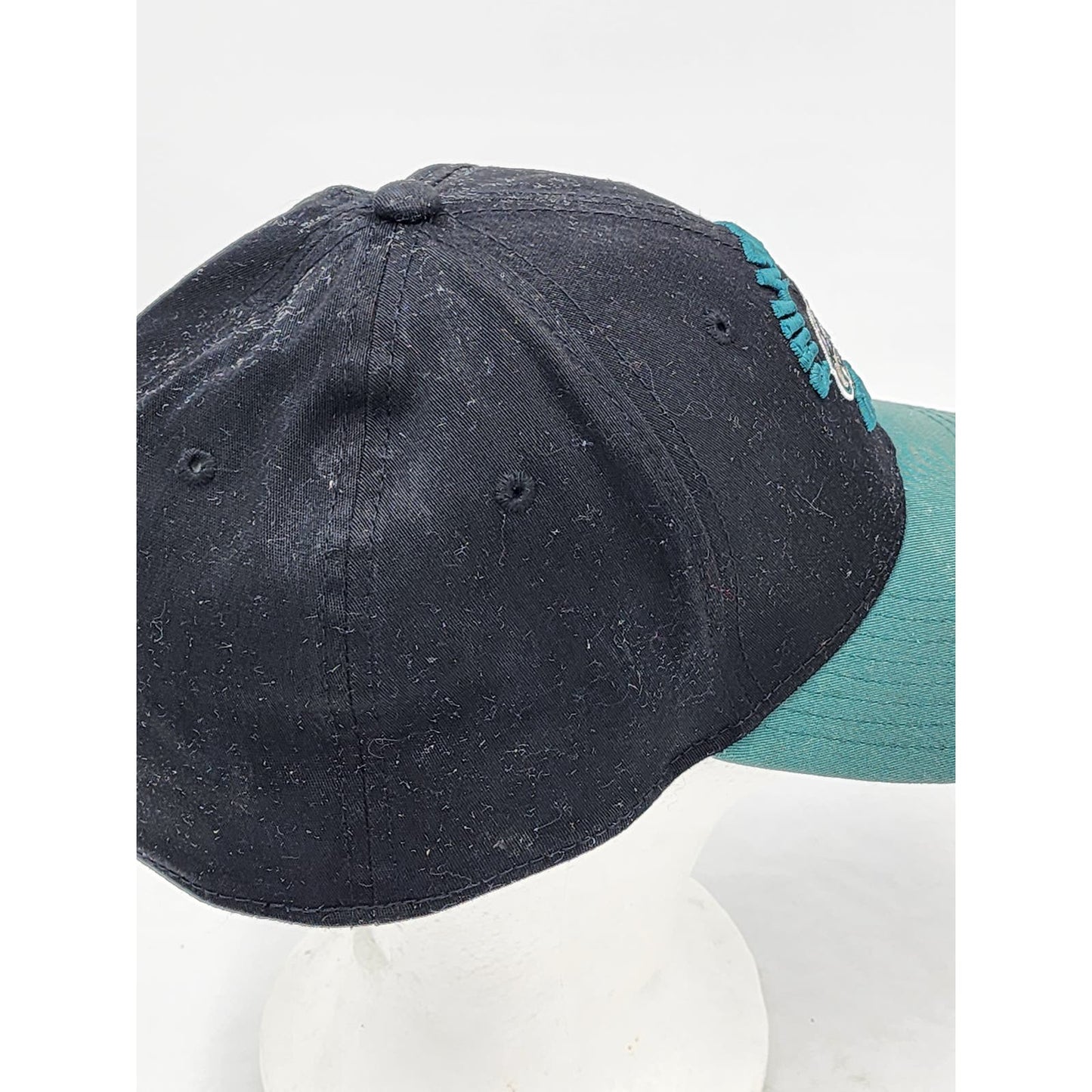 Philadelphia Eagles Hat New Era NFL 39thirty Baseball Cap Black Teal Size Large