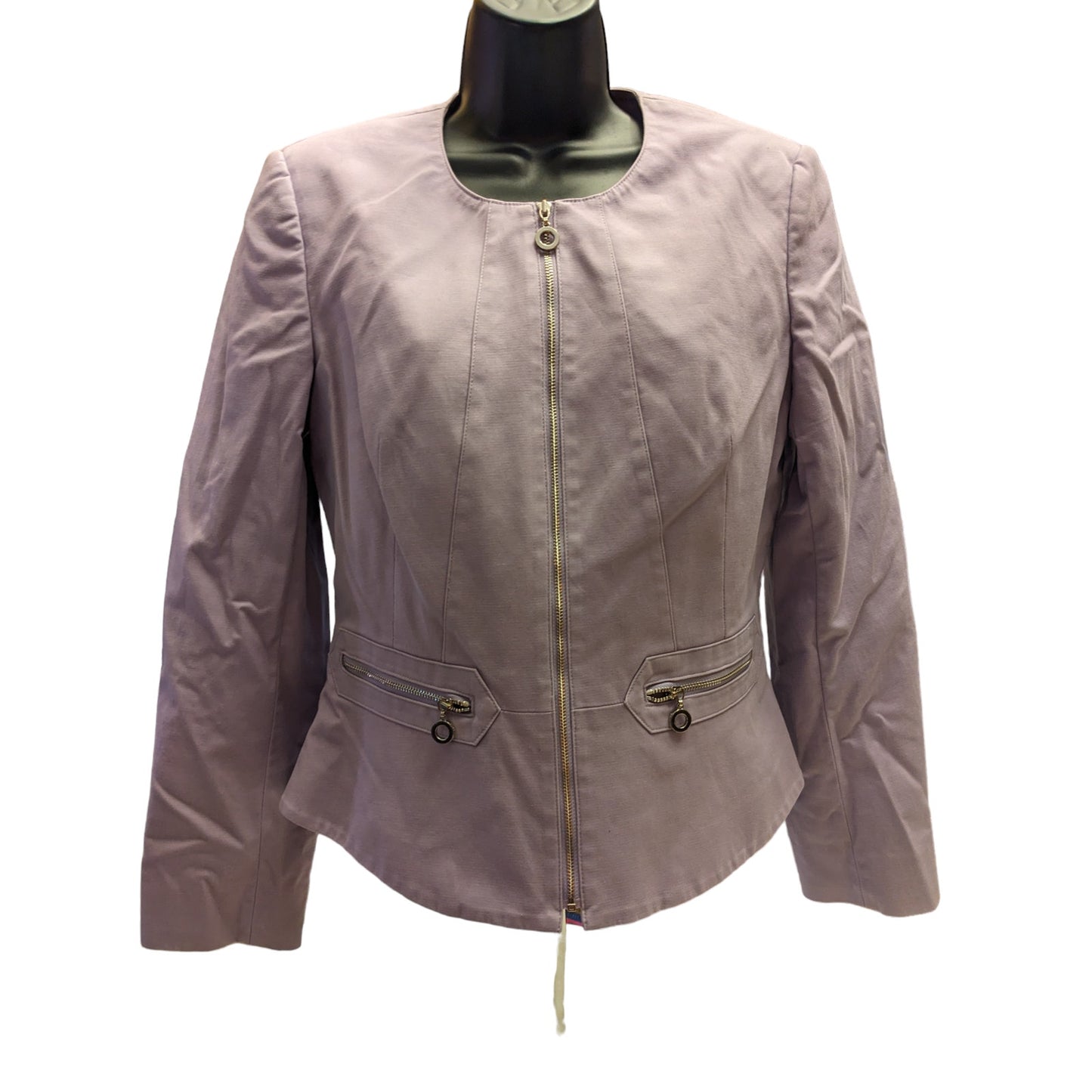 Calvin Klein Jacket Womens 10 Sophisticated Lilac Elegant Professional Wear Chic