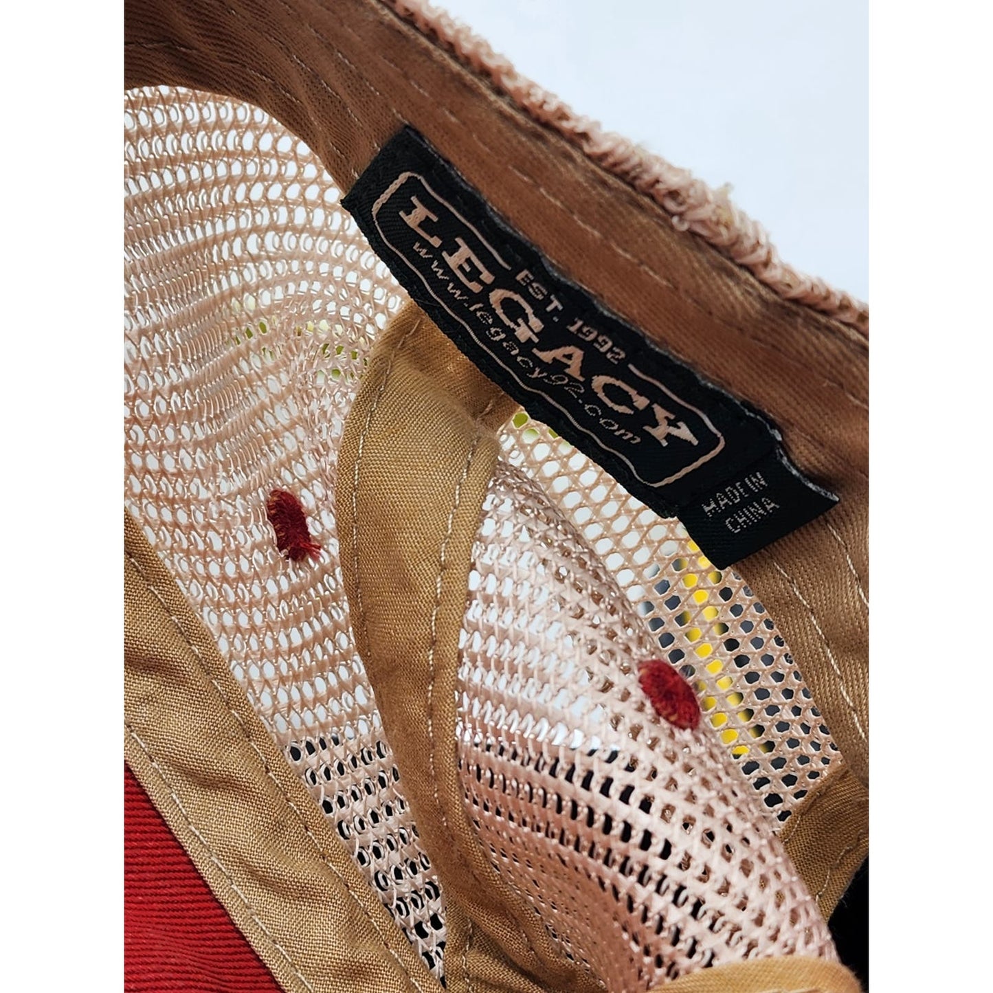 Legacy Hat American Flag Squaw Lake MN Snapback Patriotic Vintage Trucker Cap