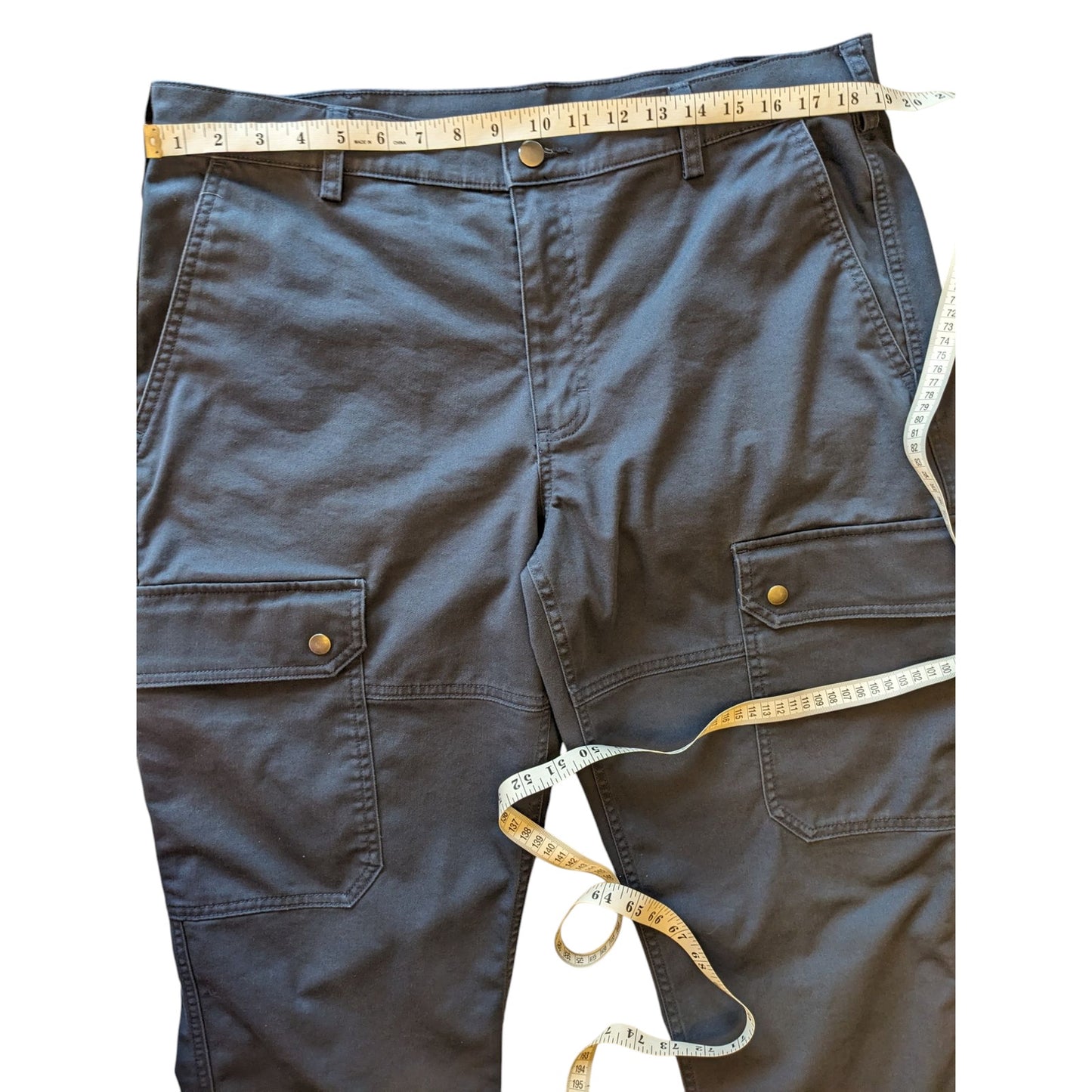 Duluth Trading 40 Grit Mens Slim Fit Work Pants 38x32 Cargo Utility Durable