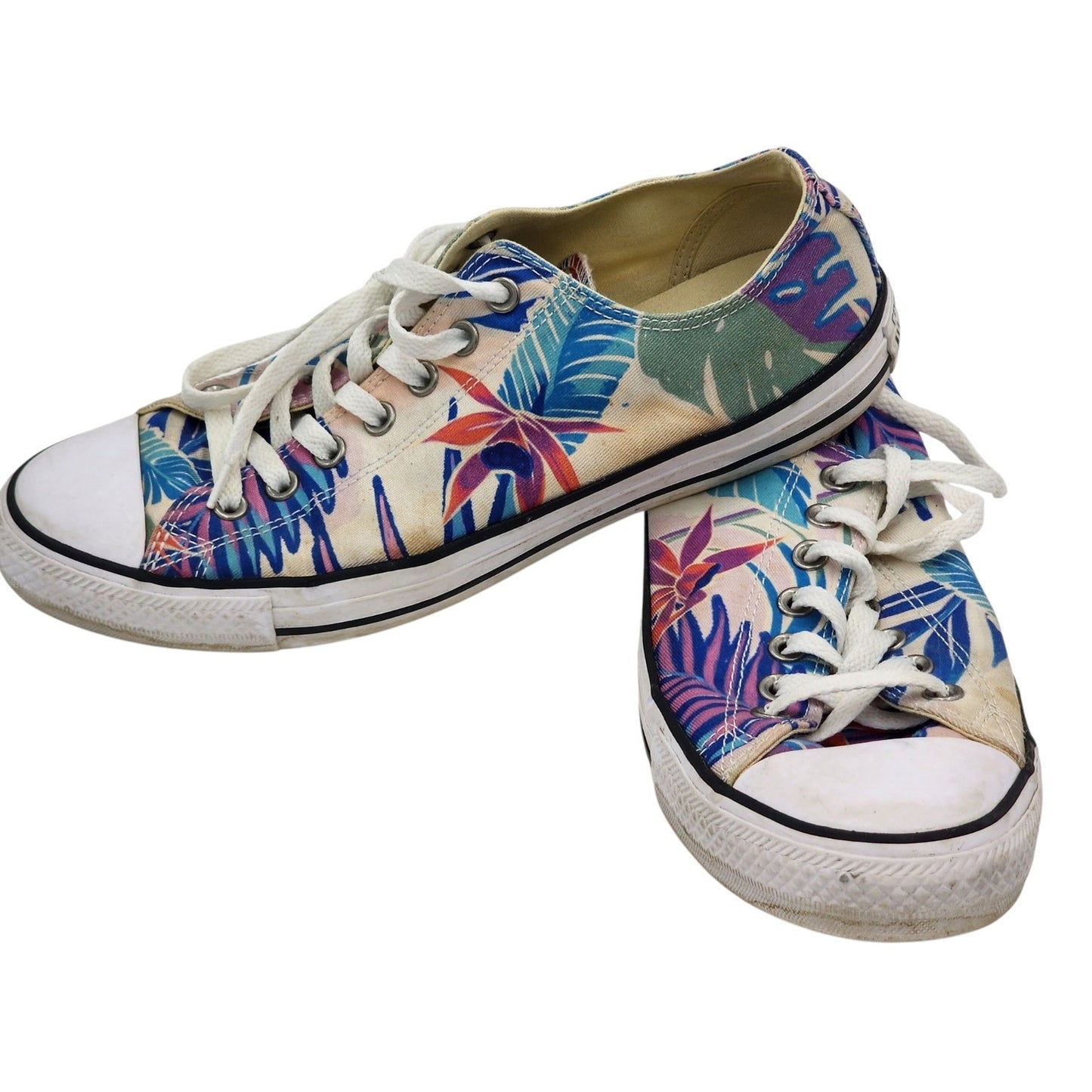 Converse All Star Shoes Tropical Low Tops Unisex Men 10 Women 12 Sneakers Kicks