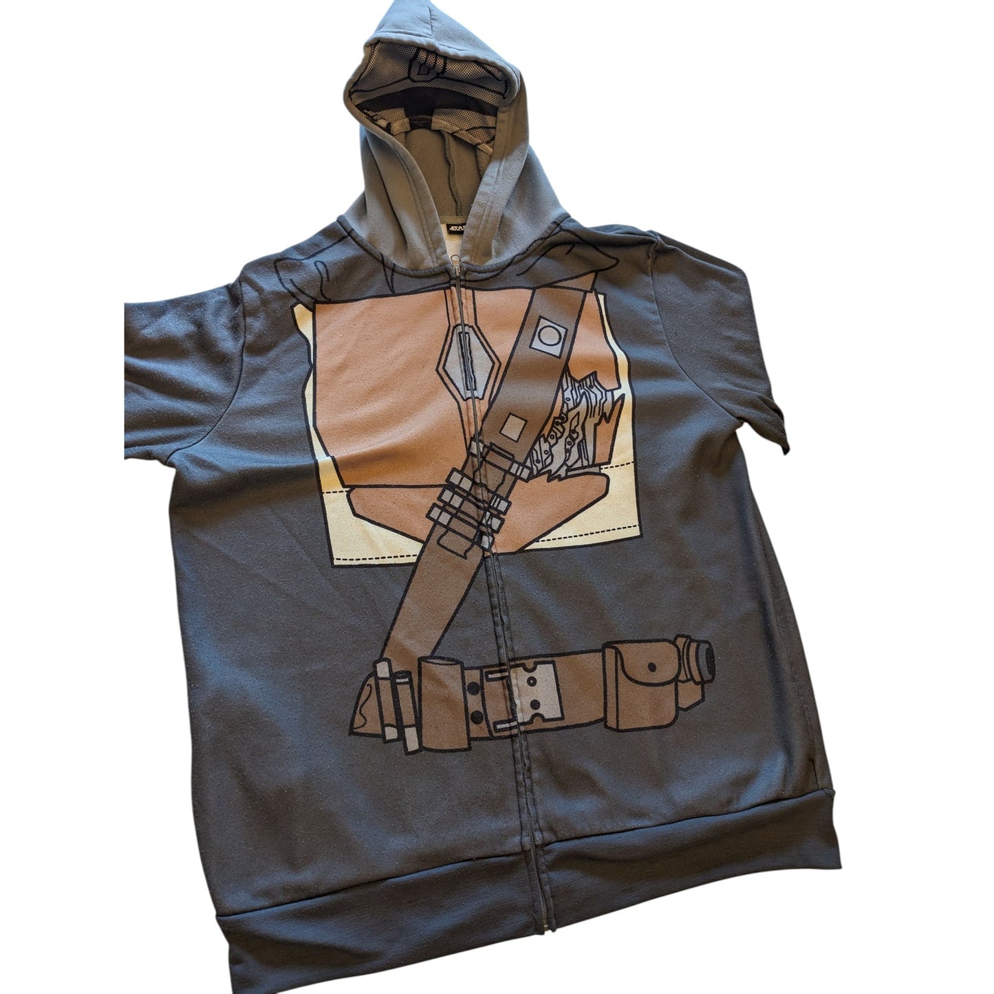 Star Wars Chewbacca Hoodie Men 2XL Zip Costume Style Graphic Cosplay Jacket Geek