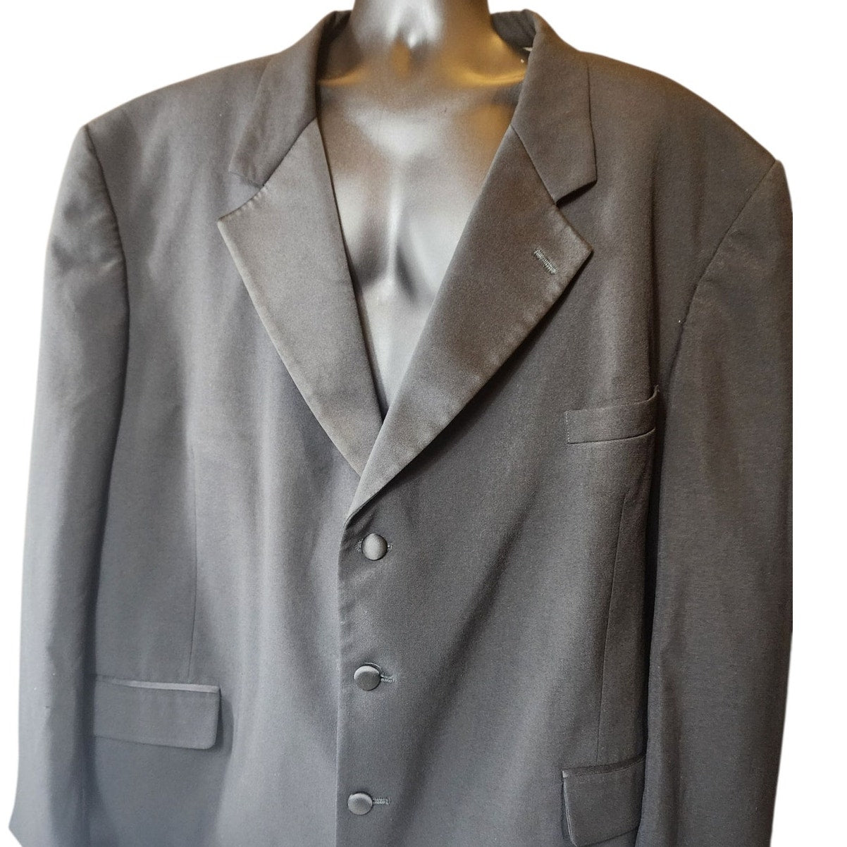 Chaps Ralph Lauren Mens 56R Tuxedo Blazer Jacket 3 Button Formal Dinner USA Made