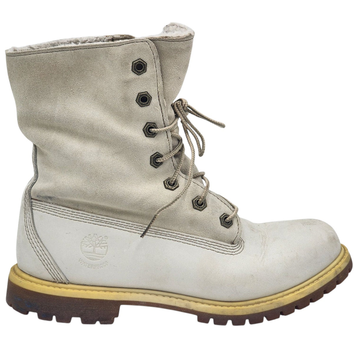 Timberland Boots Womens 8.5 Winter Snow Hiking Teddy Fleece Waterproof 8331R